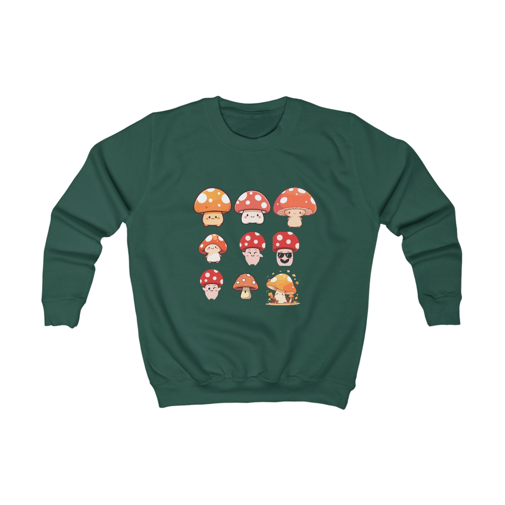 Cute Mushroom Kids Sweatshirt, Cozy Sweater for Boys and Girls, Perfect Birthday Gift, Outdoor Adventures, Fall Celebrations, Fun and Trendy
