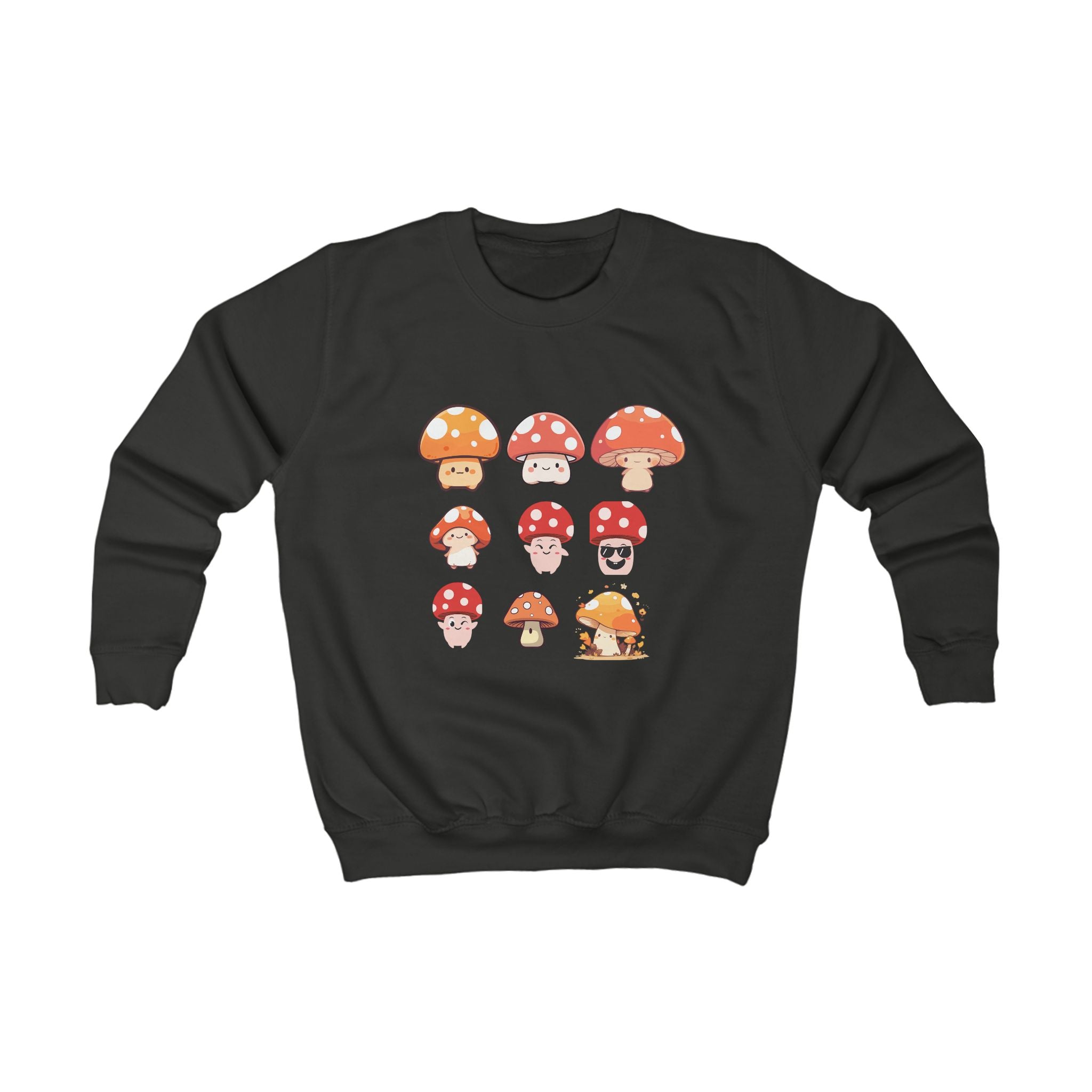 Cute Mushroom Kids Sweatshirt, Cozy Sweater for Boys and Girls, Perfect Birthday Gift, Outdoor Adventures, Fall Celebrations, Fun and Trendy