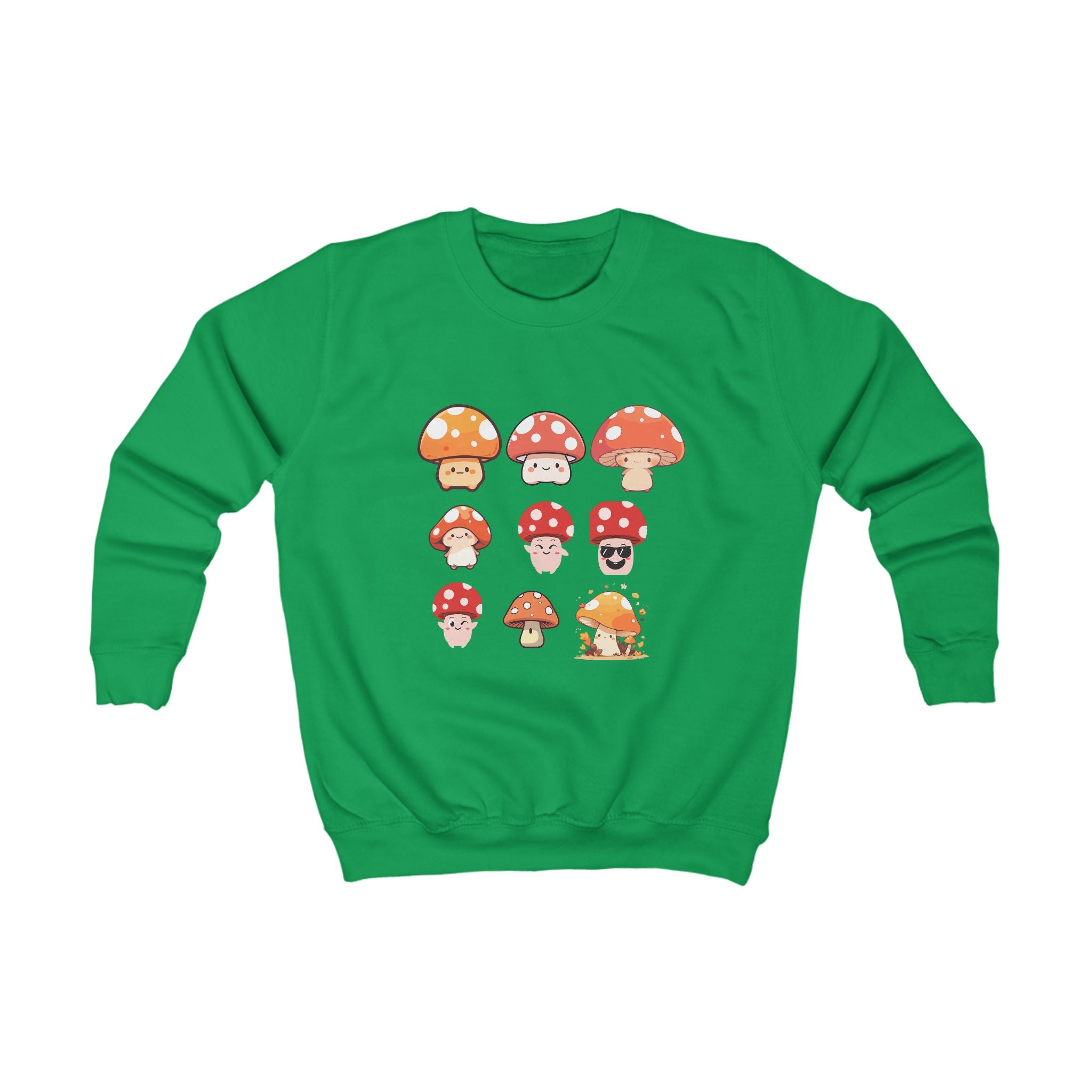 Cute Mushroom Kids Sweatshirt, Cozy Sweater for Boys and Girls, Perfect Birthday Gift, Outdoor Adventures, Fall Celebrations, Fun and Trendy