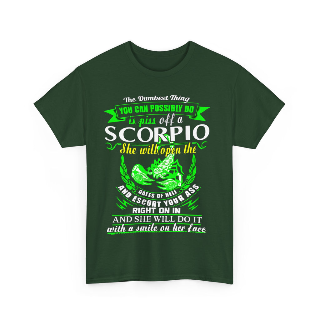 Scorpio Quote Tee, Unisex Heavy Cotton T-Shirt for Astrology Lovers, Birthday Gift, Zodiac Apparel, Unique Graphic Tee