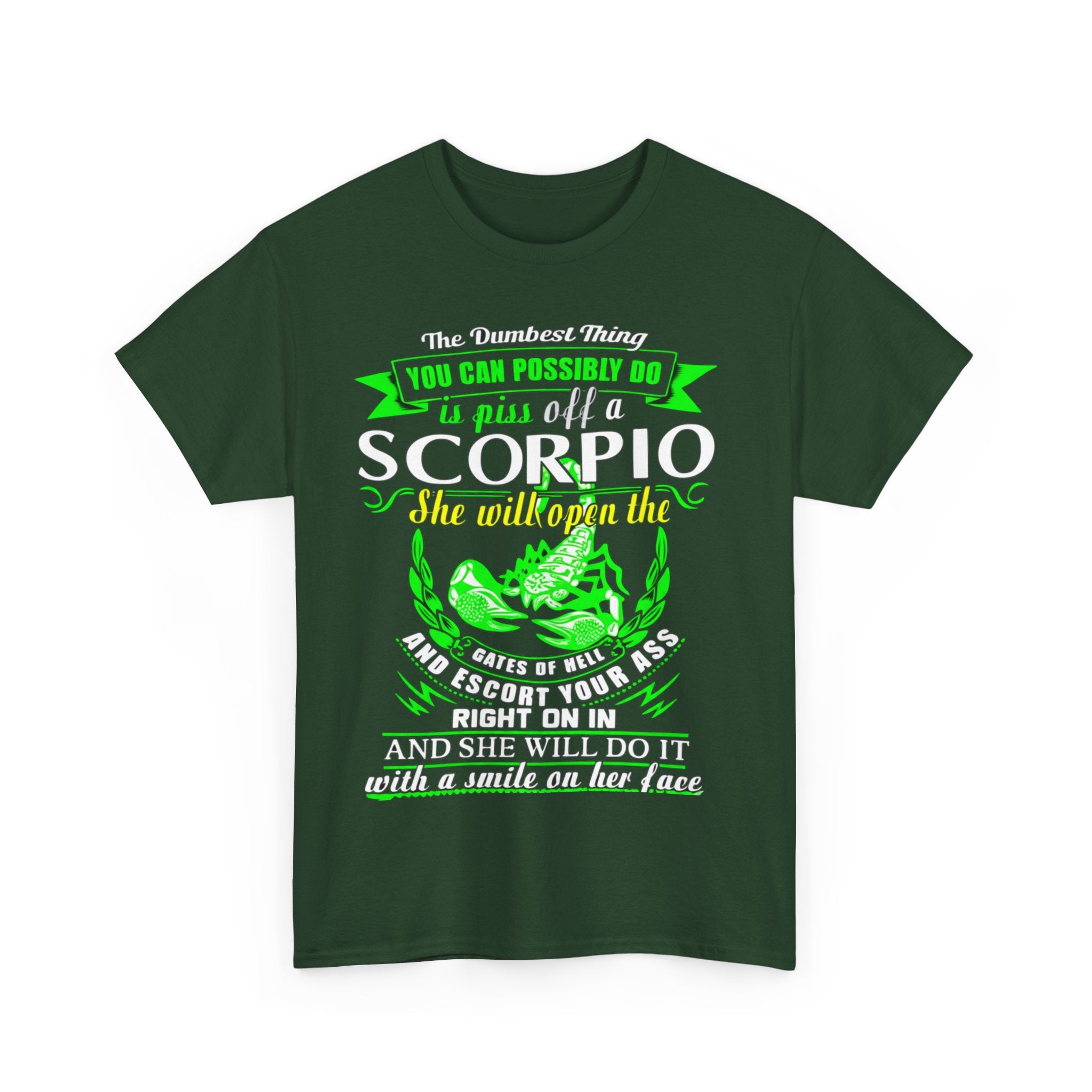 Scorpio Quote Tee, Unisex Heavy Cotton T-Shirt for Astrology Lovers, Birthday Gift, Zodiac Apparel, Unique Graphic Tee