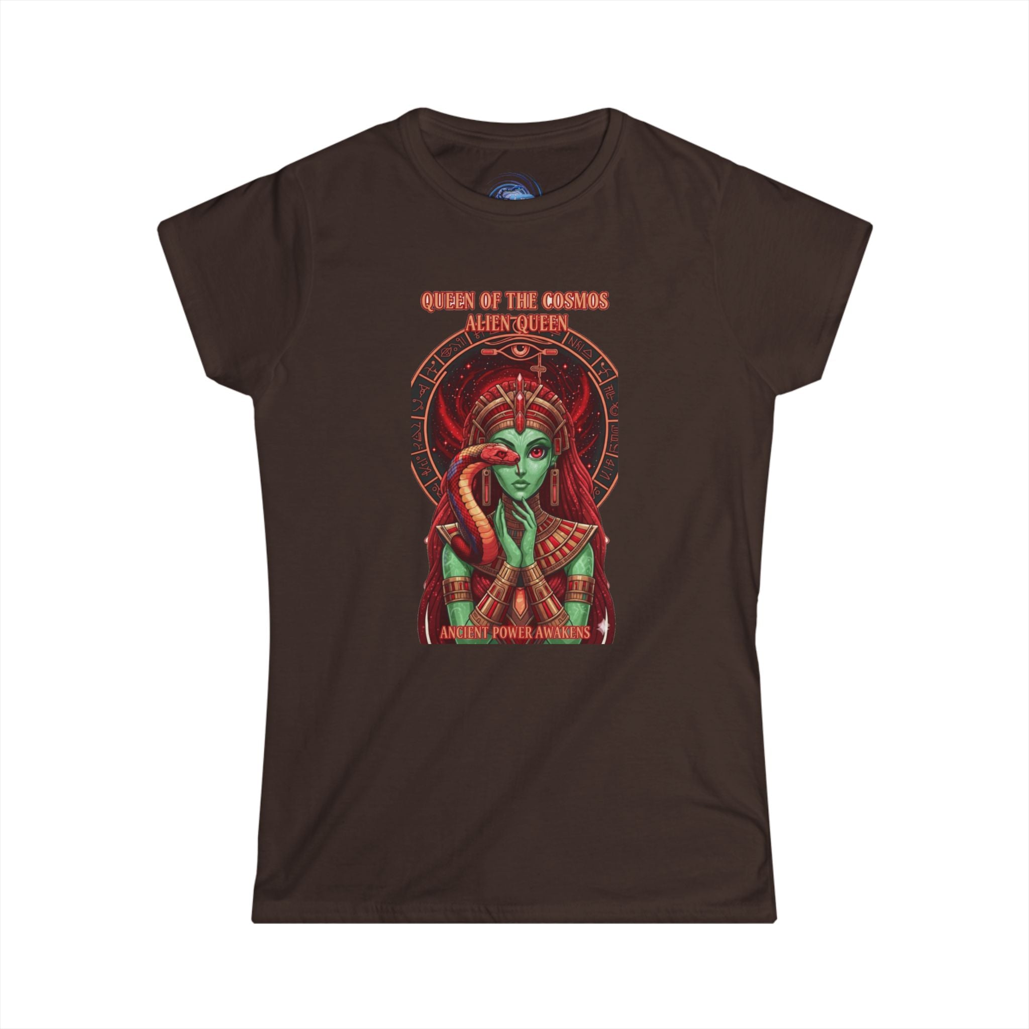 Queen of the Cosmos Women's Softstyle Tee, Celestial Graphic Tee, Astrology Shirt, Gift for Her, Festival Wear, Unique Astrology Apparel