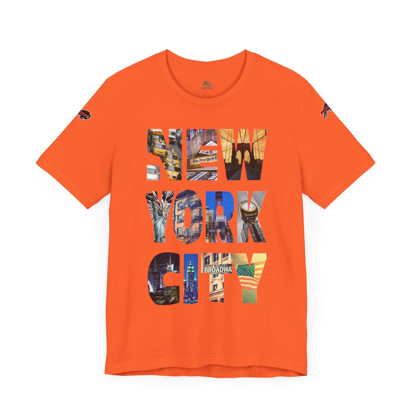 New York City & Bills Graphic Tee - Unisex Jersey Short Sleeve Shirt for Sports Fans