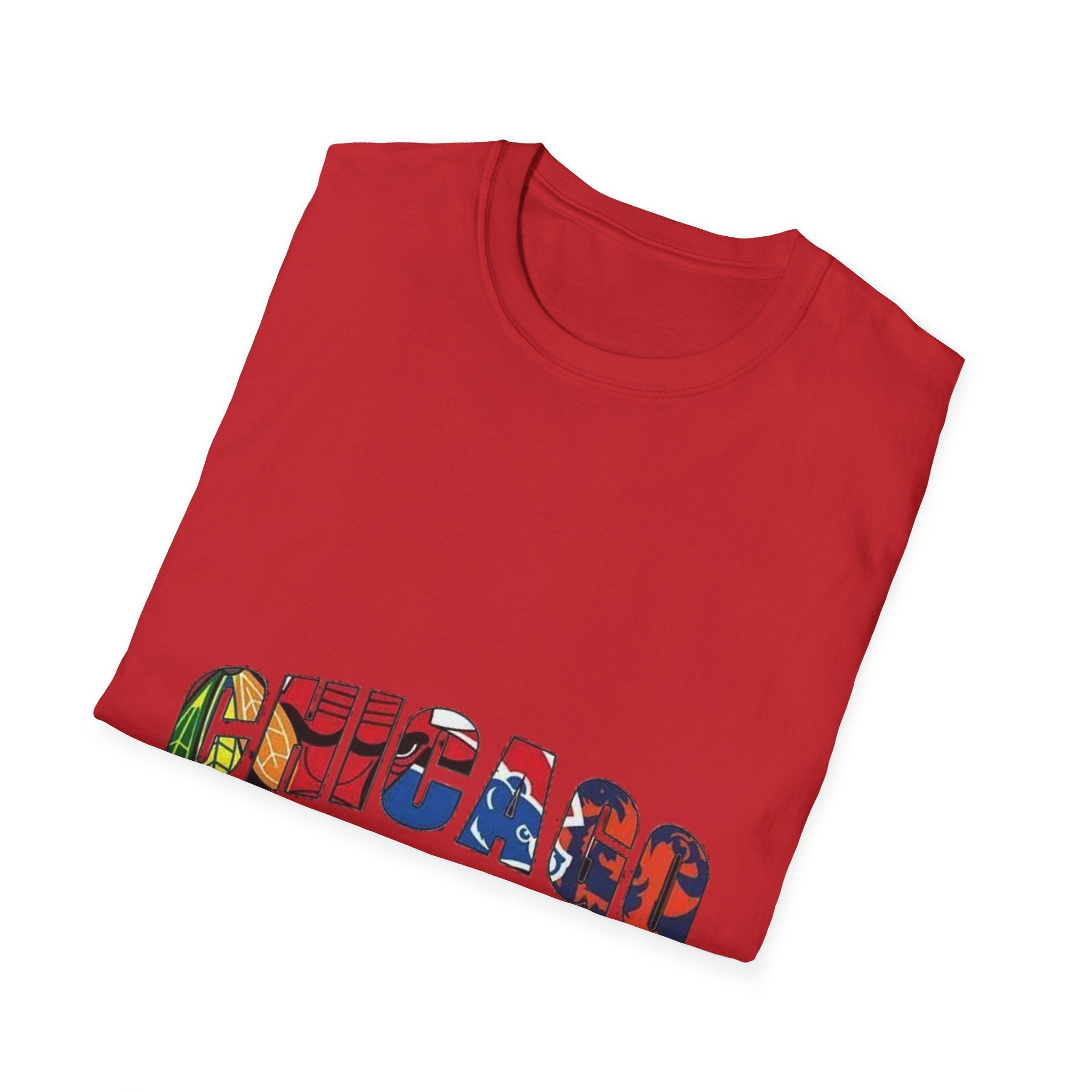 Chicago Colorful Graphic Unisex Softstyle T-Shirt