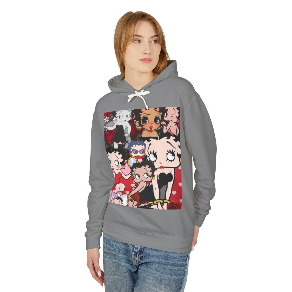 Cute Betty Boop Inspired Unisex Hoodie, Lightweight Hooded Sweatshirt for Women and Men, Gift for Friends, Cozy Fashion, Casual Wear, [...]