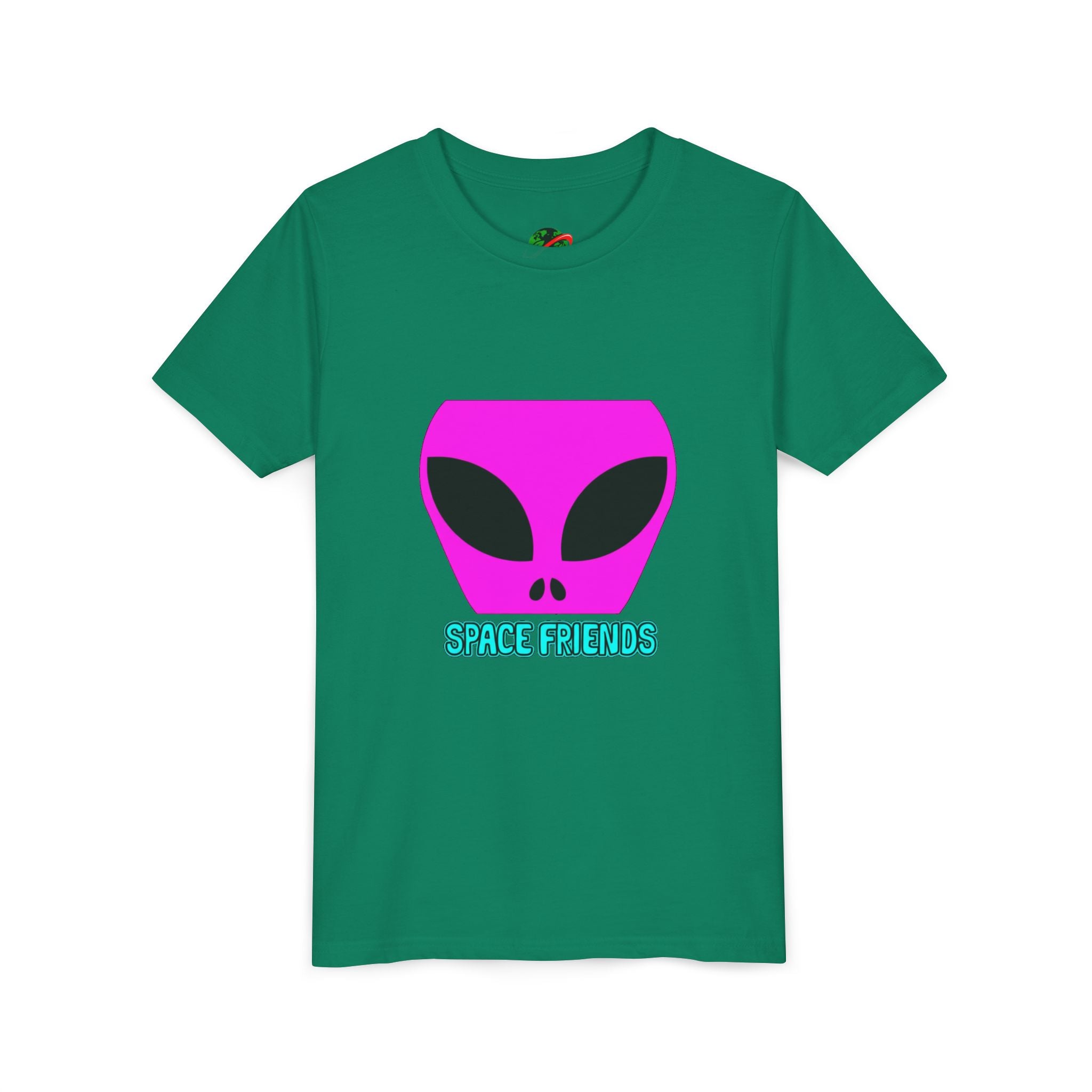 Alien Friends Youth Tee - Fun Graphic T-Shirt for Kids, UFO Lovers, Space Theme Shirt, Birthday Gift, Halloween Costume