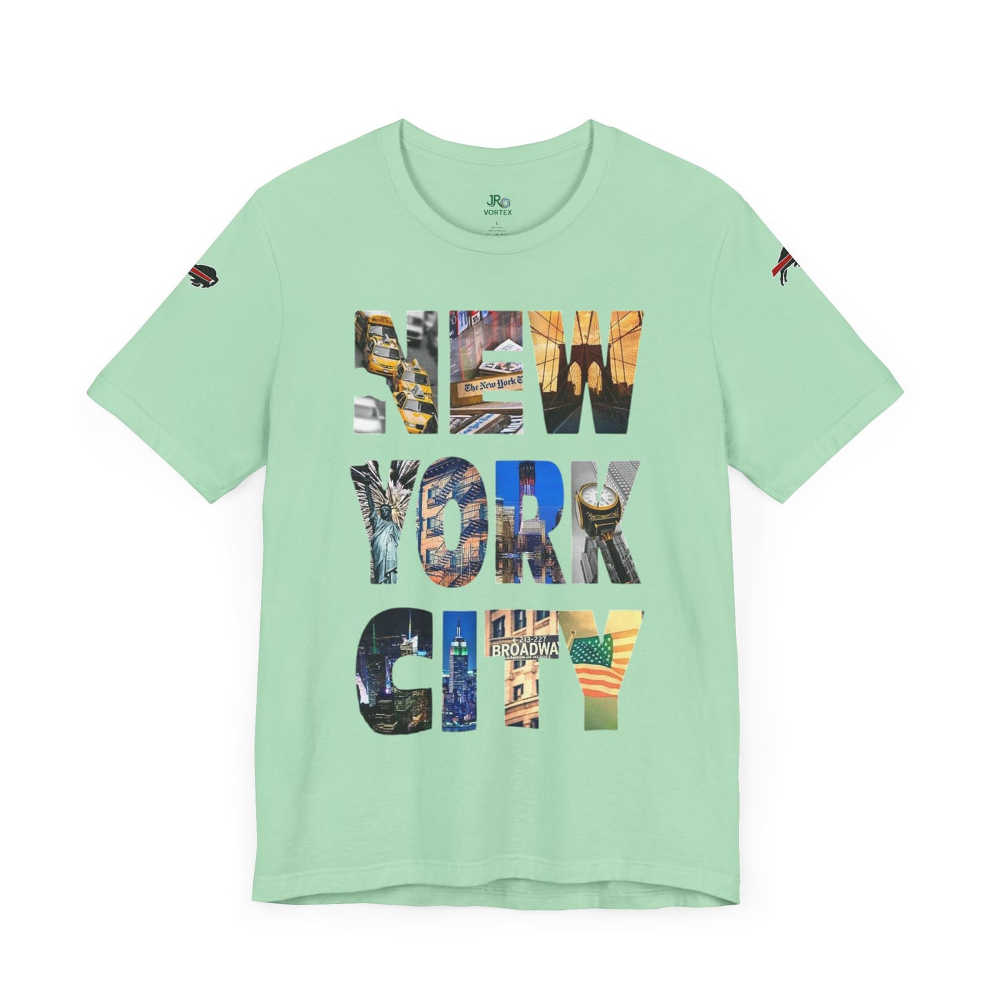 New York City & Bills Graphic Tee - Unisex Jersey Short Sleeve Shirt for Sports Fans