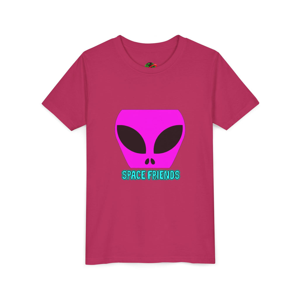 Alien Friends Youth Tee - Fun Graphic T-Shirt for Kids, UFO Lovers, Space Theme Shirt, Birthday Gift, Halloween Costume