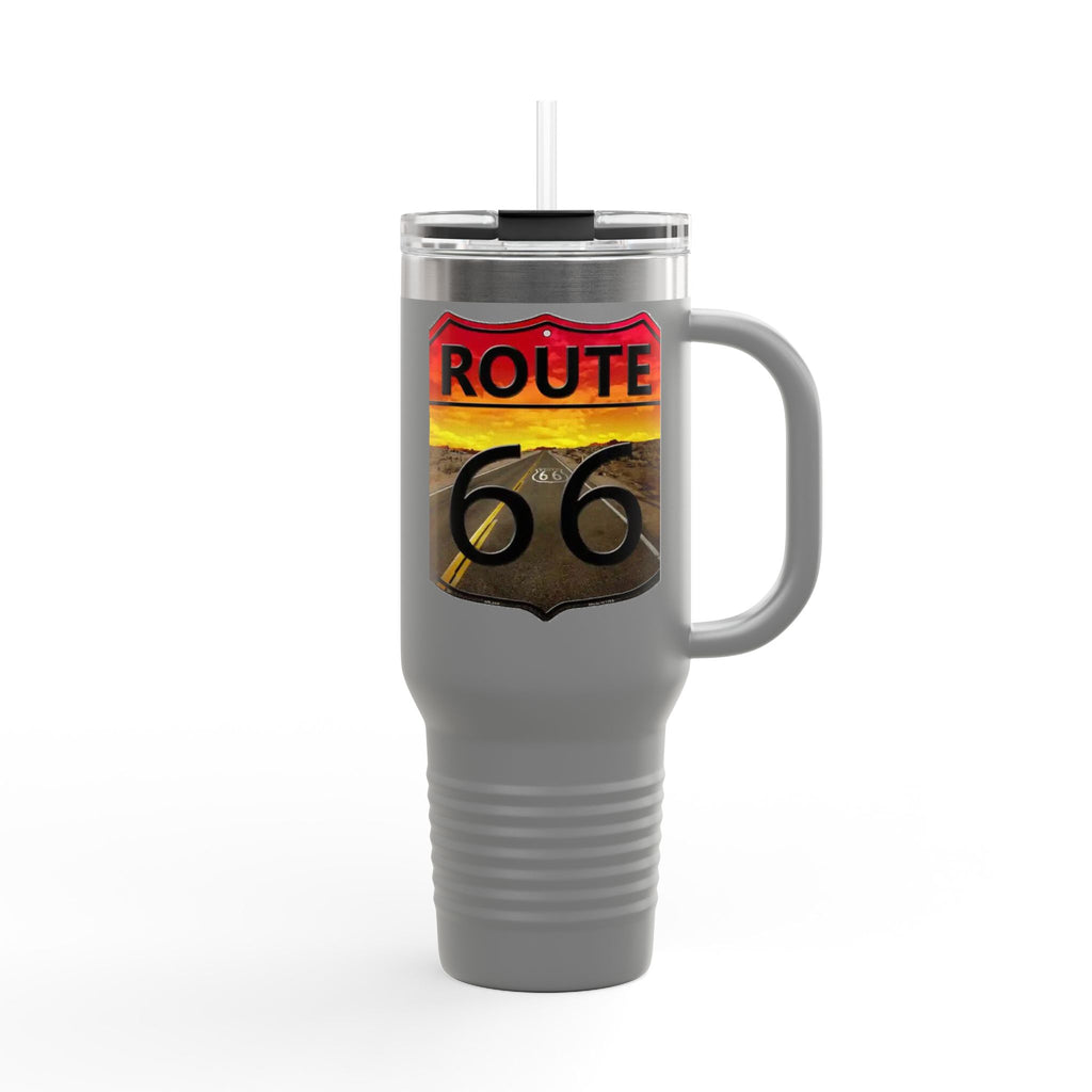 Route 66 Insulated Travel Mug - 40oz Adventure Cup for Road Trips