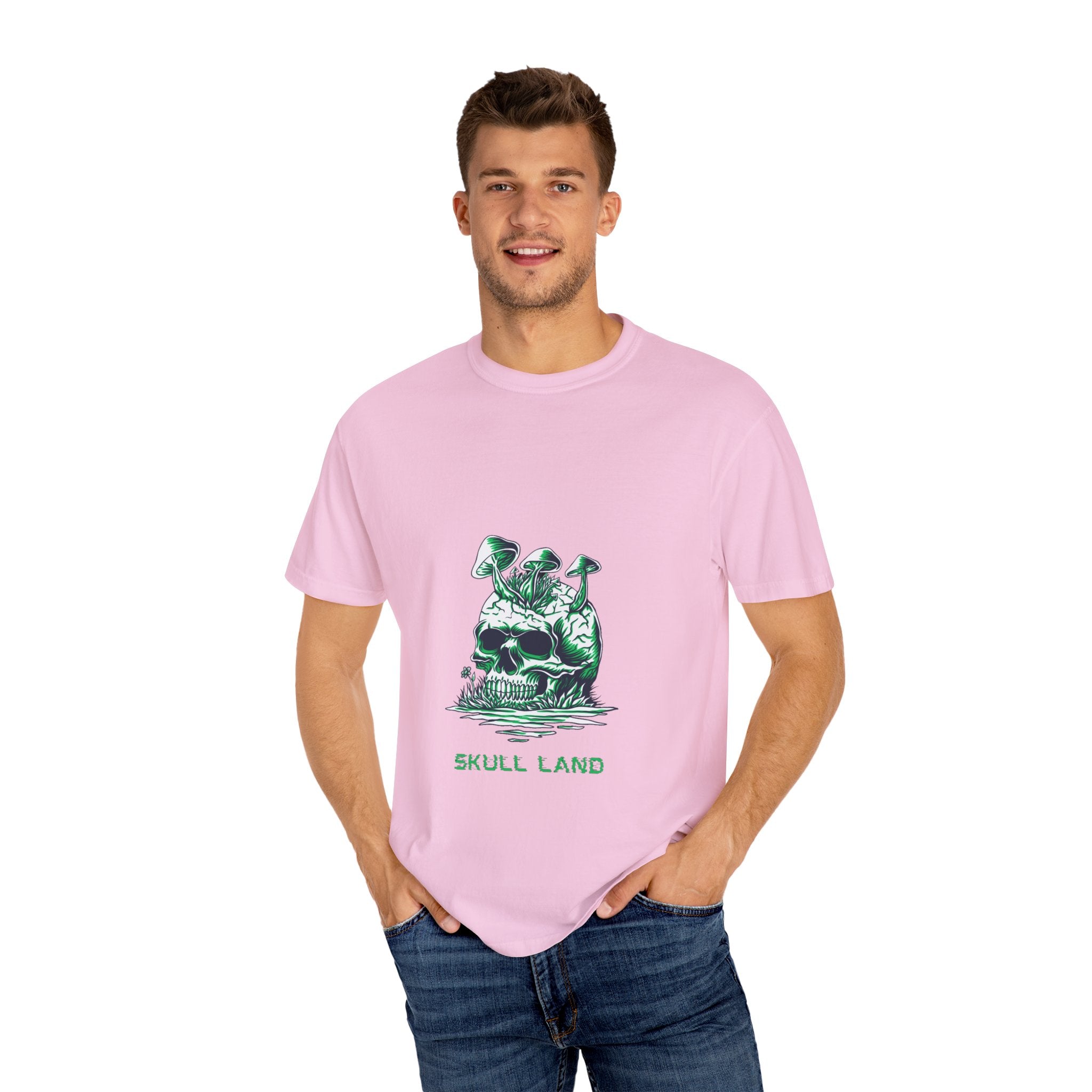 Unisex Skull Land T-Shirt - Cool Design for Eco-Conscious Trendsetters