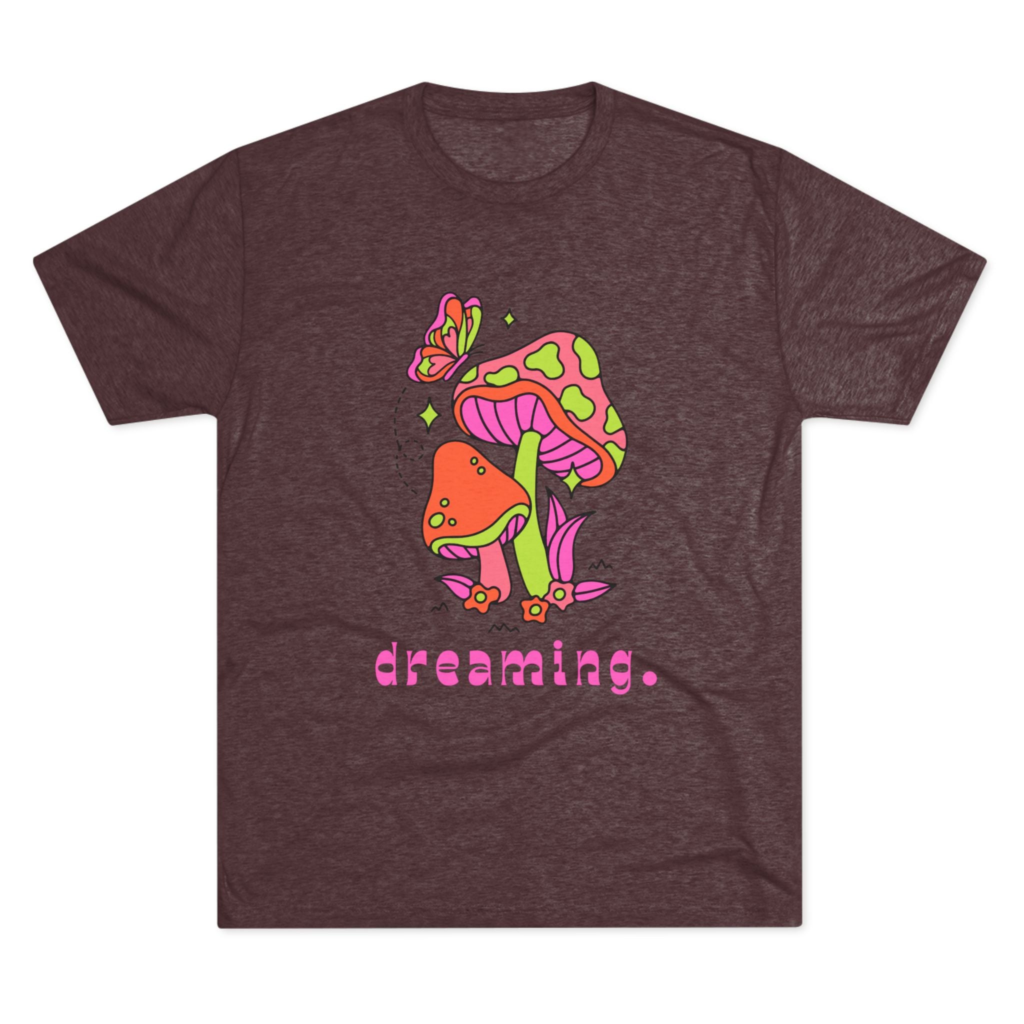 Dreamy Mushroom Unisex Tee, Cute Graphic Tee, Gifts for Dreamers, Casual Wear, Nature Lover's Apparel, Festival T-Shirt
