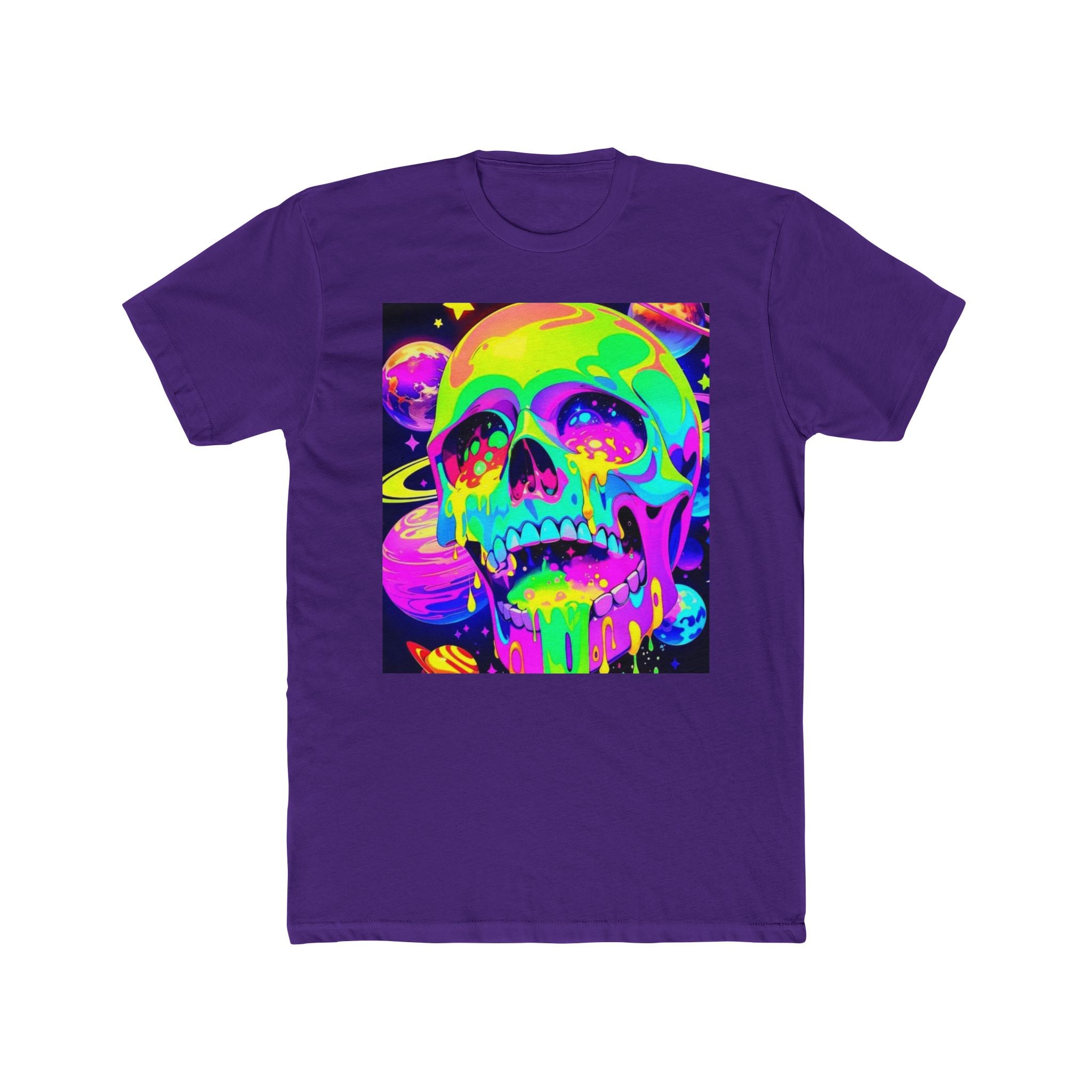 Psychedelic Skull Tee, Unisex Graphic T-Shirt, Festival Wear, Alternative Fashion, Gift for Him/Her, Halloween Decor