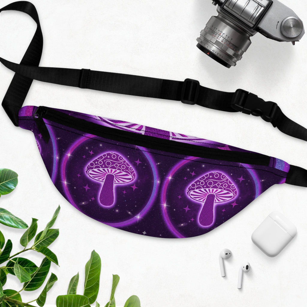 Psychedelic Mushroom Fanny Pack | Perfect for Festivals, Travel, Hiking, Outdoor Adventures, Unique Gift