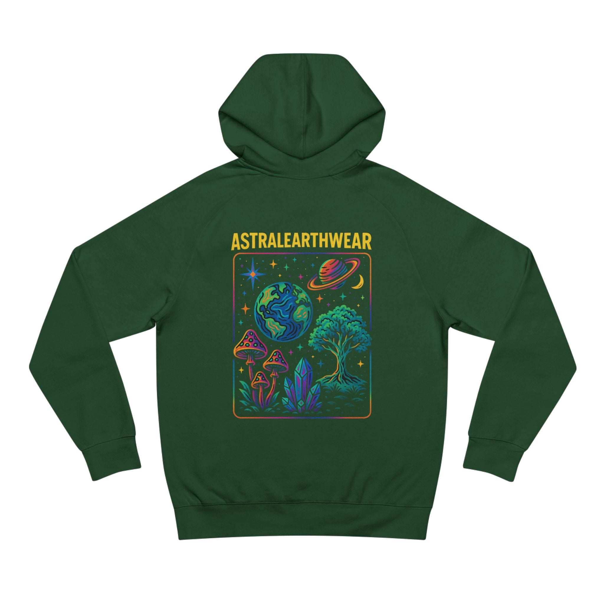 Astral Earth Hoodie - Unisex, Trendy Graphic Sweatshirt for Nature Lovers, Cozy Casual Wear for Festivals, Perfect Gift