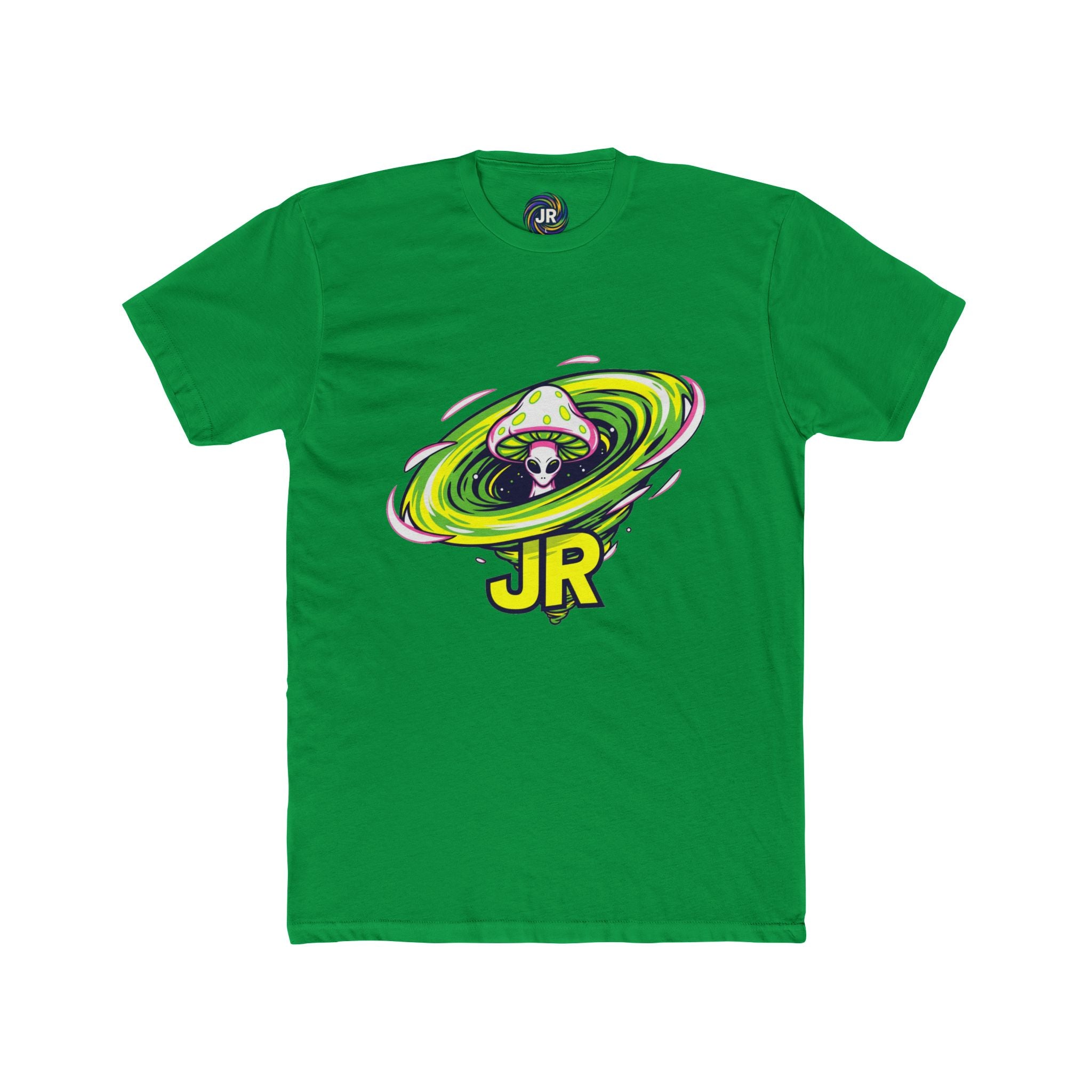 Vibrant Alien Graphic Tee, Unisex Cotton Crew Shirt, Fun Casual Wear, Perfect for Parties, Gifts for Sci-Fi Lovers, Summer Fashion