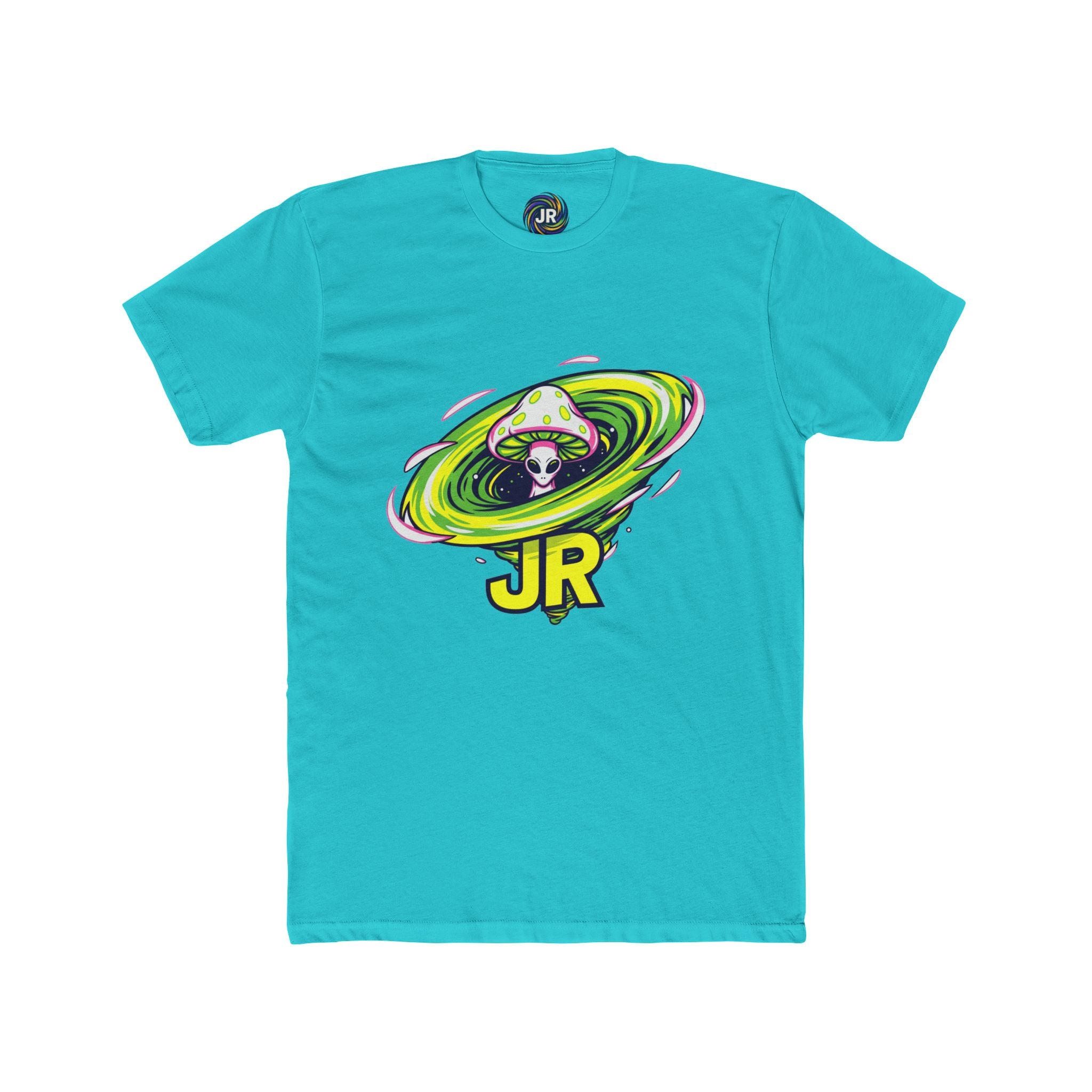 Vibrant Alien Graphic Tee, Unisex Cotton Crew Shirt, Fun Casual Wear, Perfect for Parties, Gifts for Sci-Fi Lovers, Summer Fashion