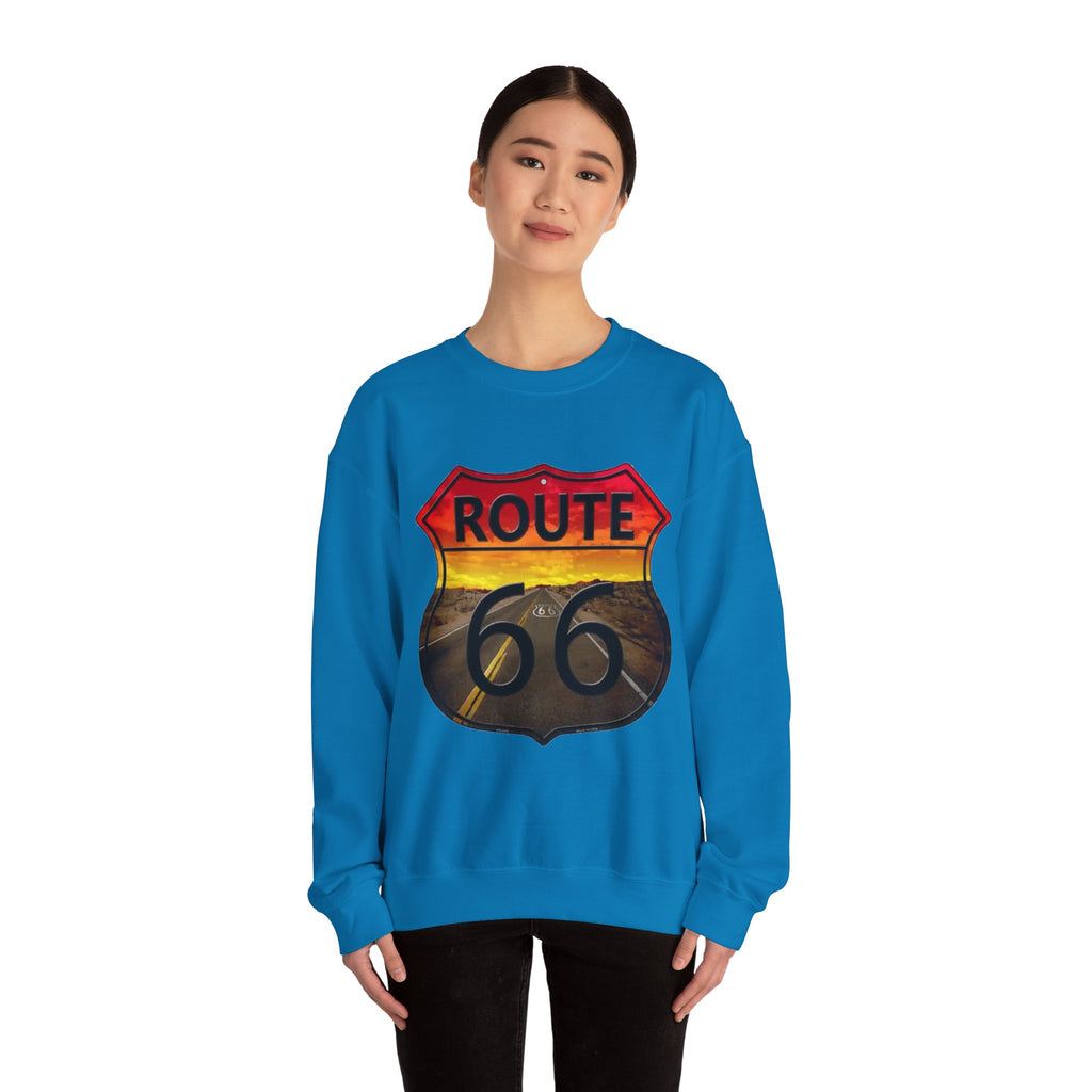 Route 66 Adventure Crewneck Sweatshirt - Unisex Heavy Blend™