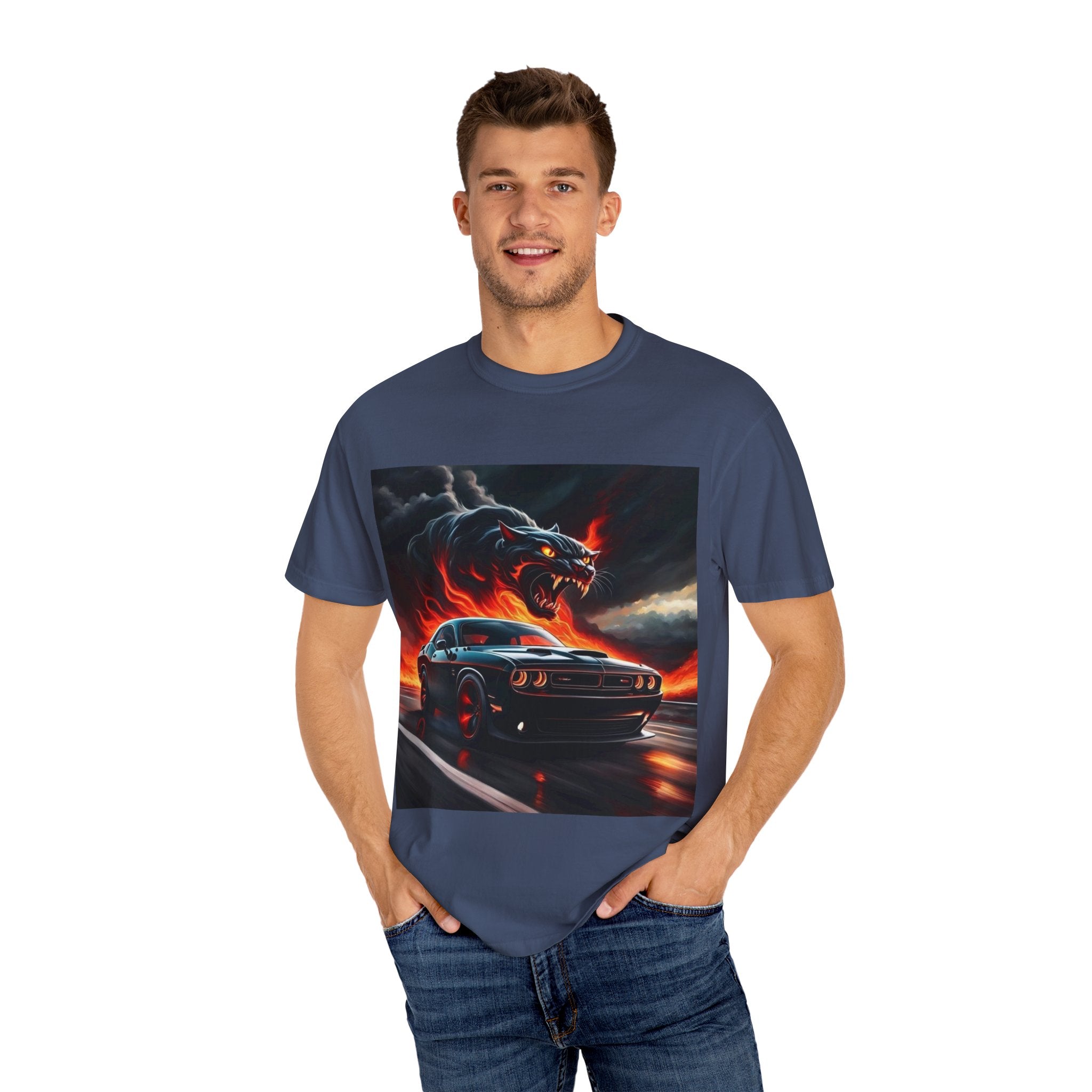 Unisex T-shirt Fire Hurricanecat Car Design