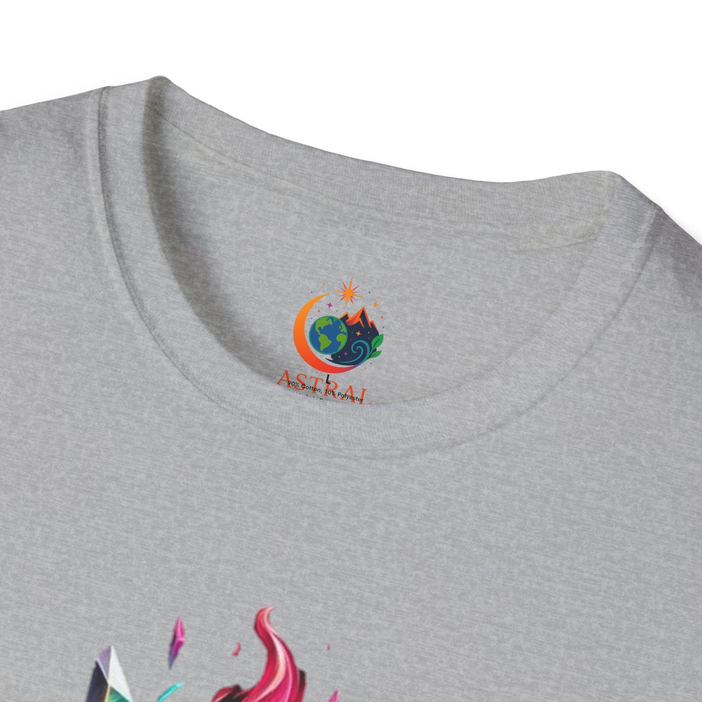 Artistic Heart Wings T-Shirt | Unisex Softstyle Tee, Heart Design Shirt, Graphic Art Tee, Trendy Casual Top, Gift for Art Lovers