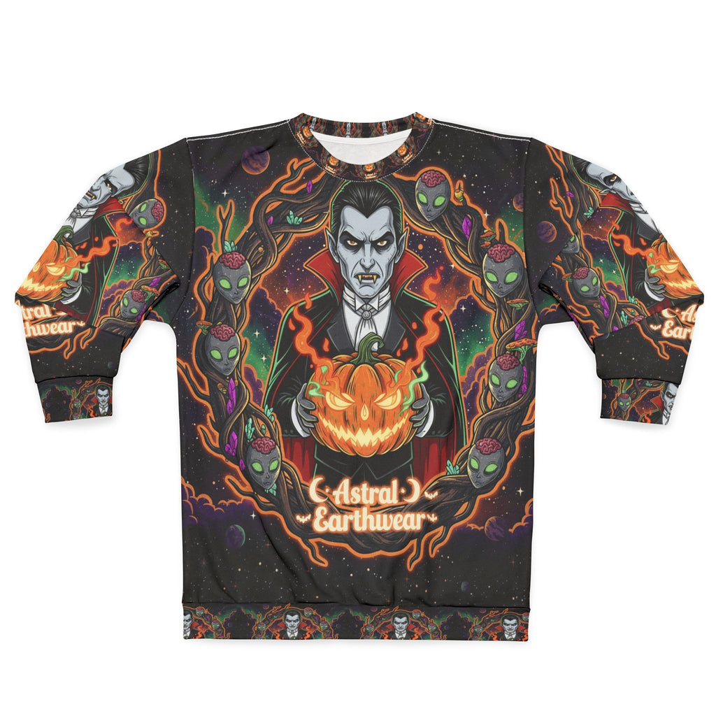 Spooky Vibes Unisex Sweatshirt for Halloween, Cozy Fall Fashion, Unique Gift, Astral Earthwear, Unisex Apparel, Halloween Costume