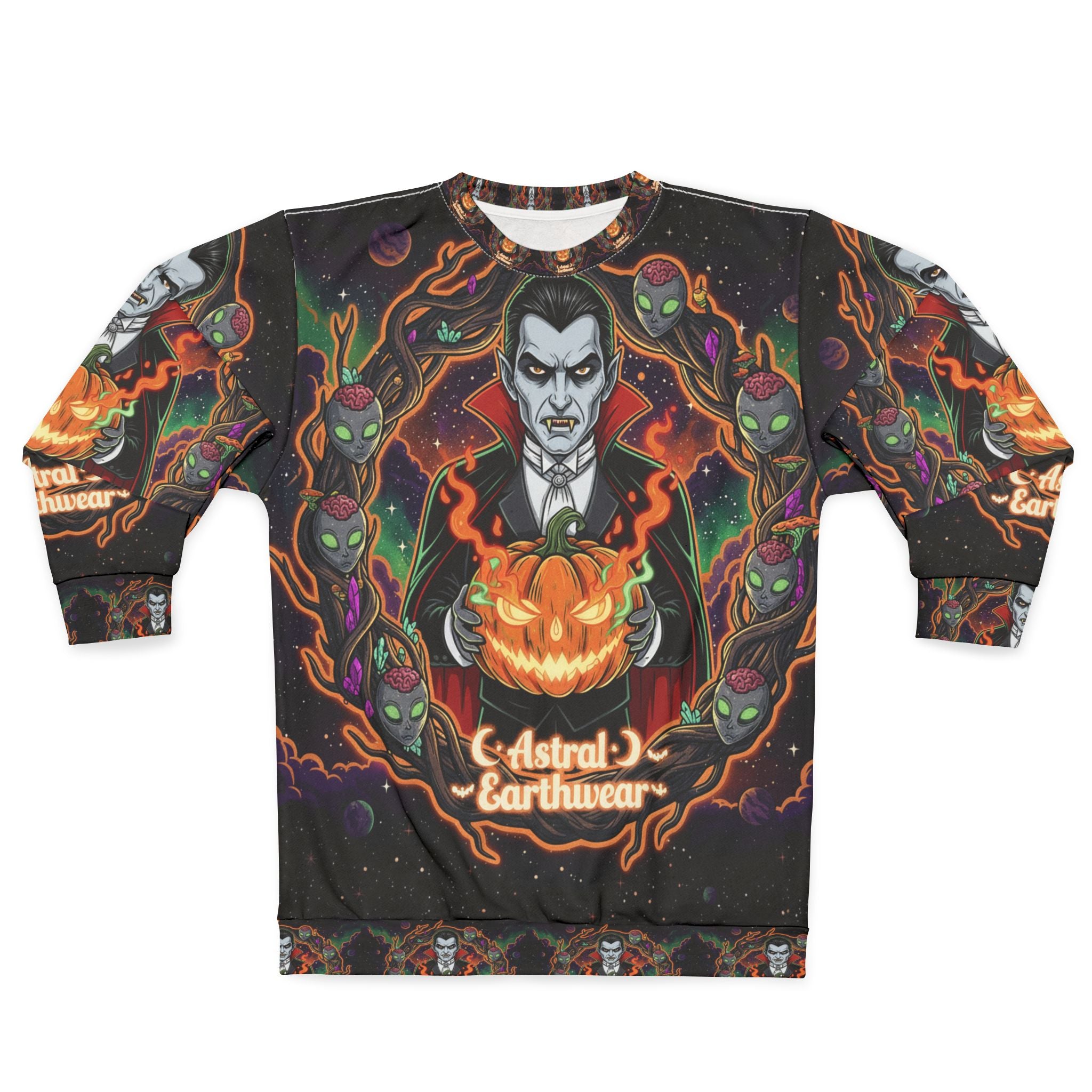 Spooky Vibes Unisex Sweatshirt for Halloween, Cozy Fall Fashion, Unique Gift, Astral Earthwear, Unisex Apparel, Halloween Costume