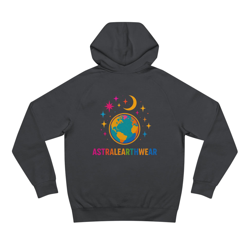 Astral Earthwear Unisex Hoodie, Cozy Gift for Space Lovers, Astrology Apparel, Everyday Sweatshirt, Ideal for Birthdays
