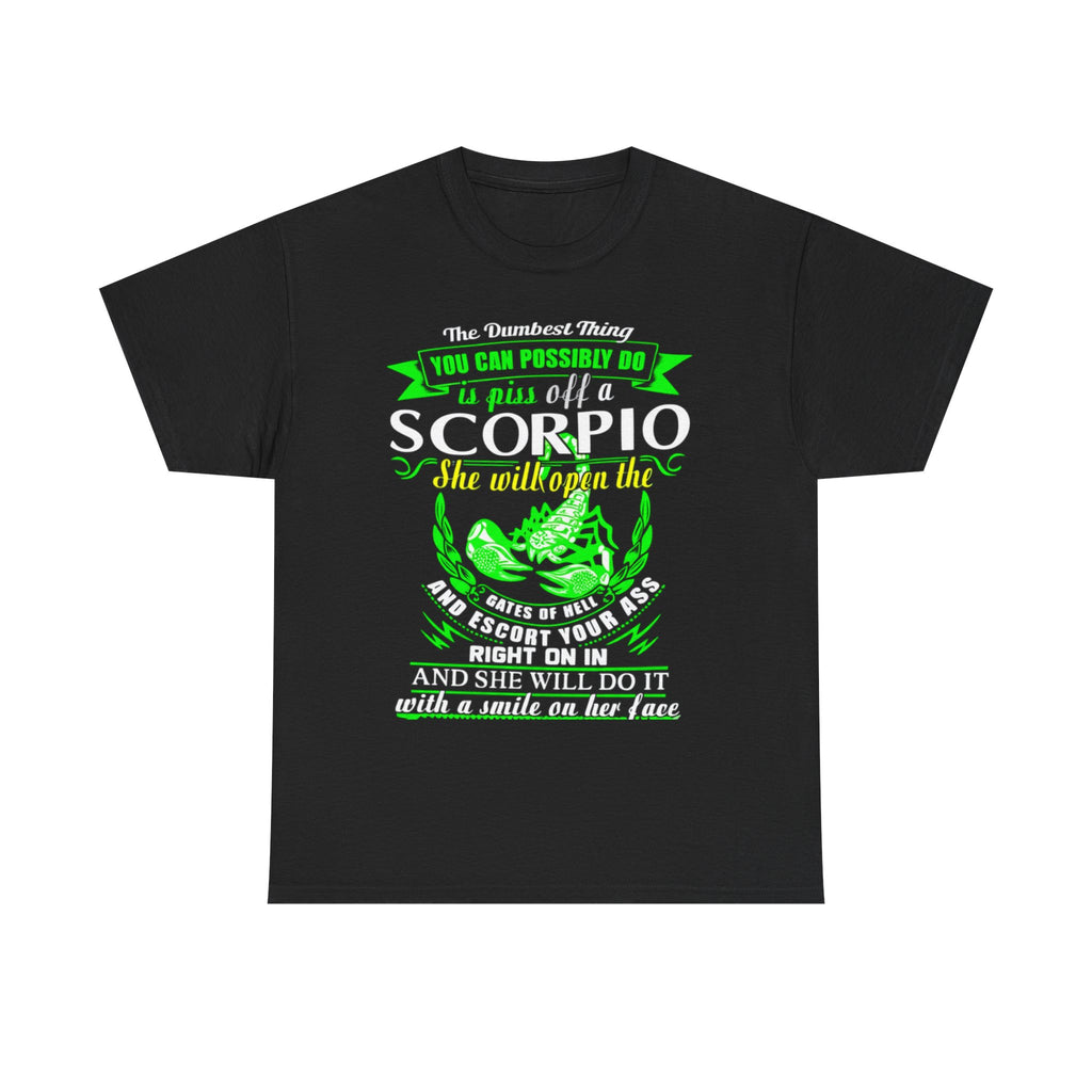 Scorpio Quote Tee, Unisex Heavy Cotton T-Shirt for Astrology Lovers, Birthday Gift, Zodiac Apparel, Unique Graphic Tee