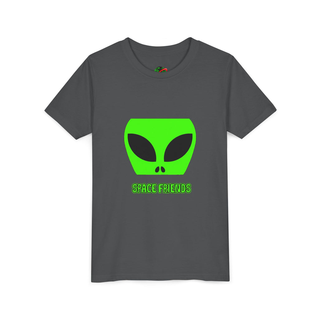 Space Friends Youth Tee, Alien Graphic T-Shirt, Fun Kids Tee, Science Fiction Gift, Space Lover Shirt