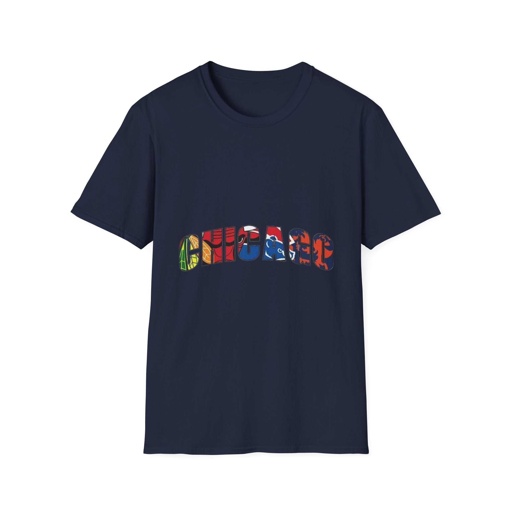 Chicago Colorful Graphic Unisex Softstyle T-Shirt