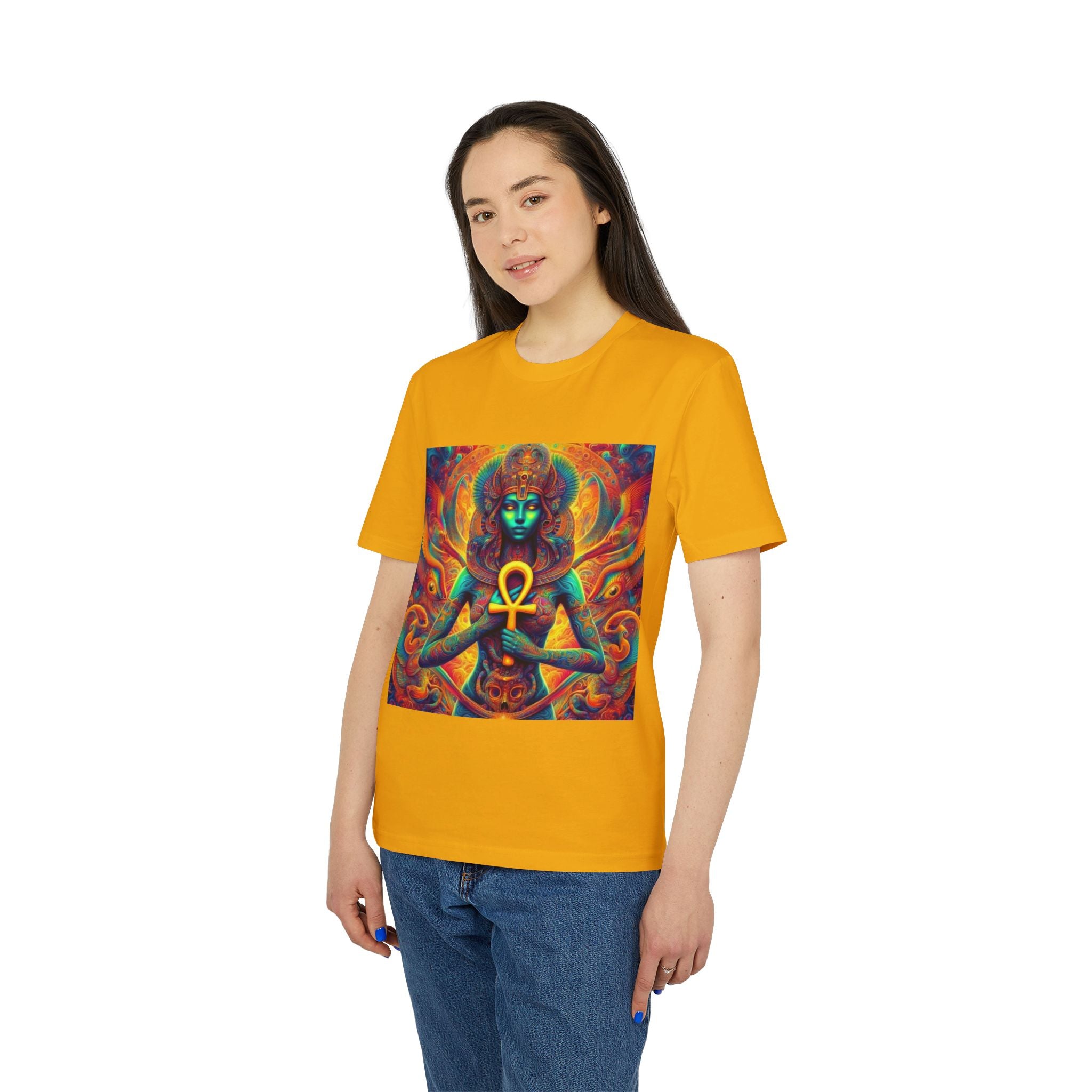 Vibrant Goddess Graphic T-Shirt, Spiritual Tee for Art Lovers, Festival Wear, Holistic Lifestyle, Unisex Bohemian Top, Unique Gift Idea