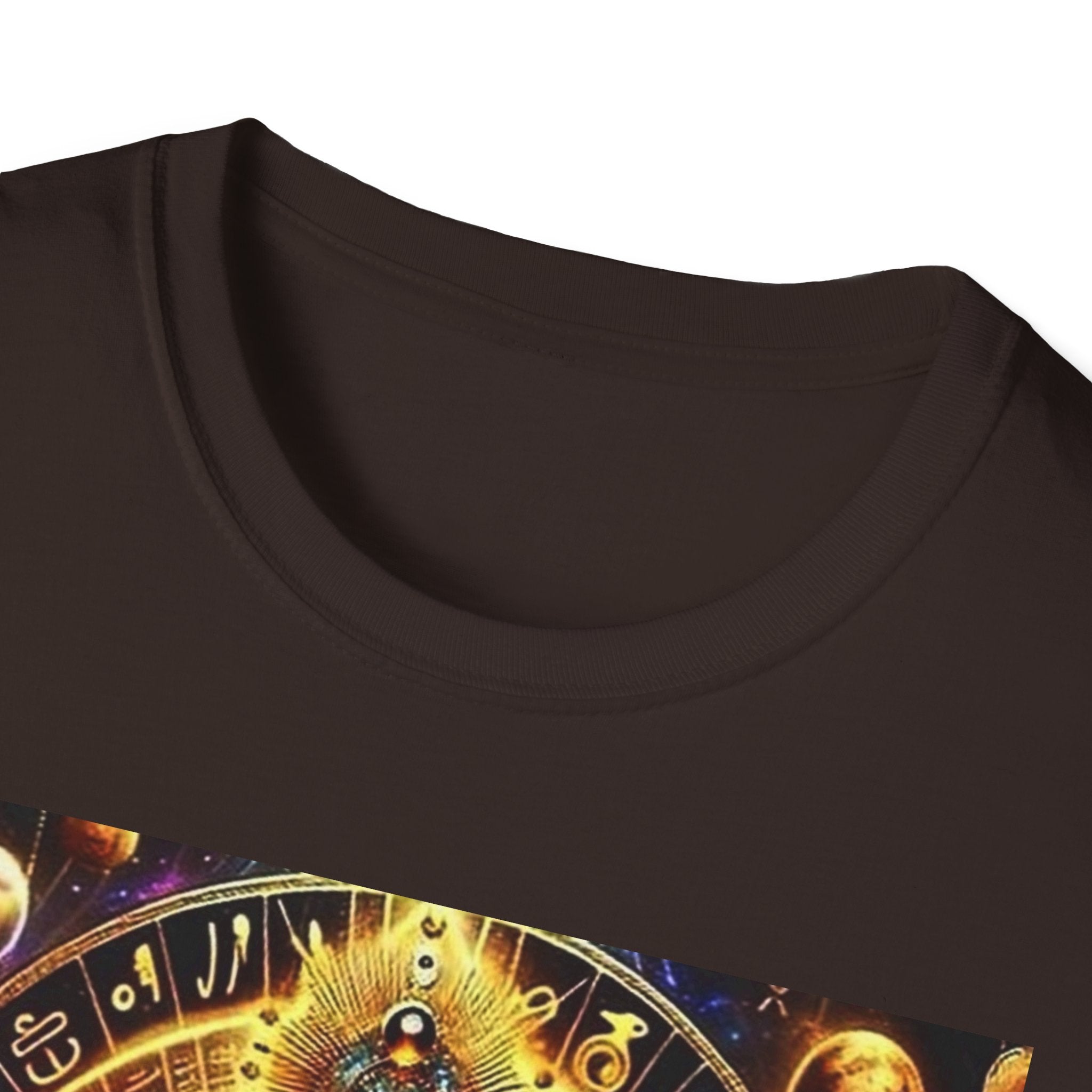 Cosmic Vibes Unisex T-Shirt, Spiritual Tee, Ankh Design Shirt, Festival Wear, Gift for Mystic Souls, Meditation Apparel