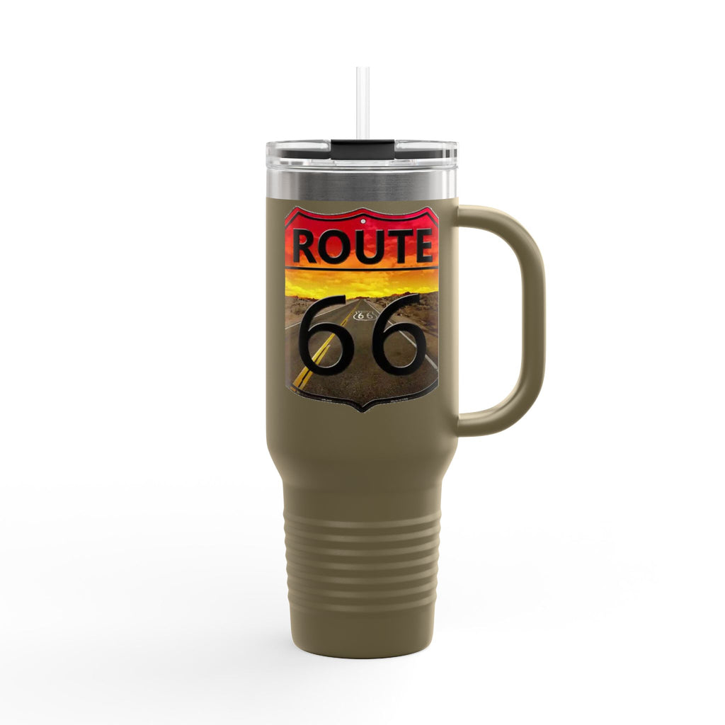 Route 66 Insulated Travel Mug - 40oz Adventure Cup for Road Trips