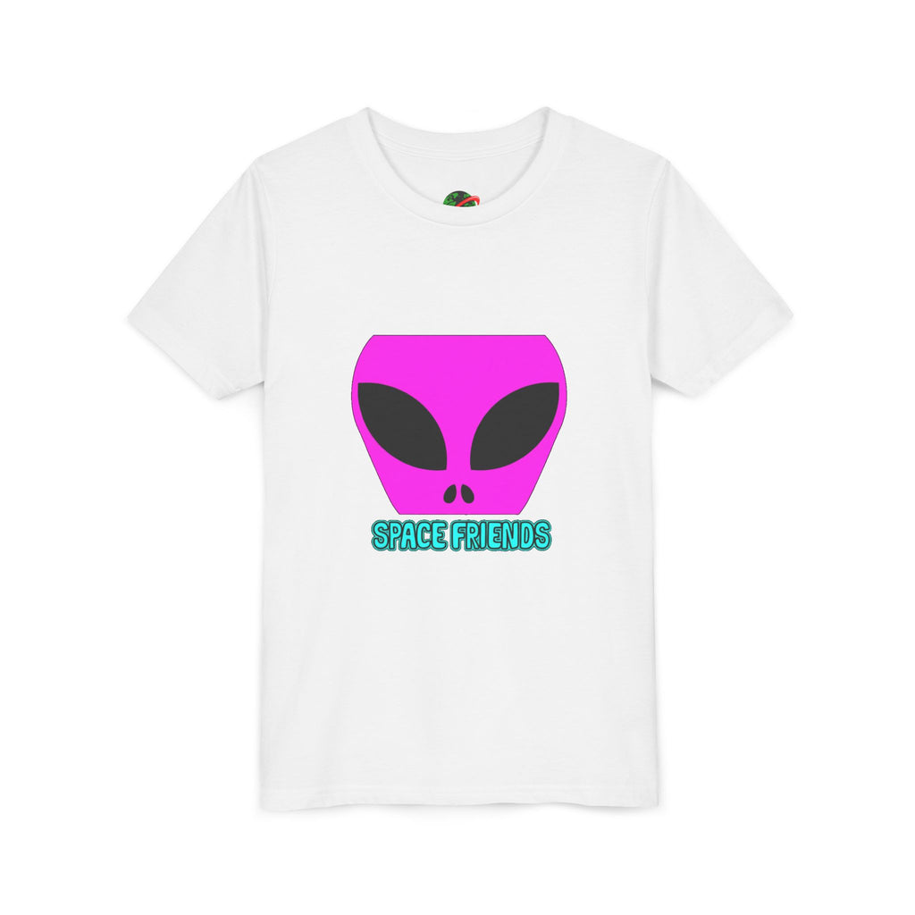 Alien Friends Youth Tee - Fun Graphic T-Shirt for Kids, UFO Lovers, Space Theme Shirt, Birthday Gift, Halloween Costume