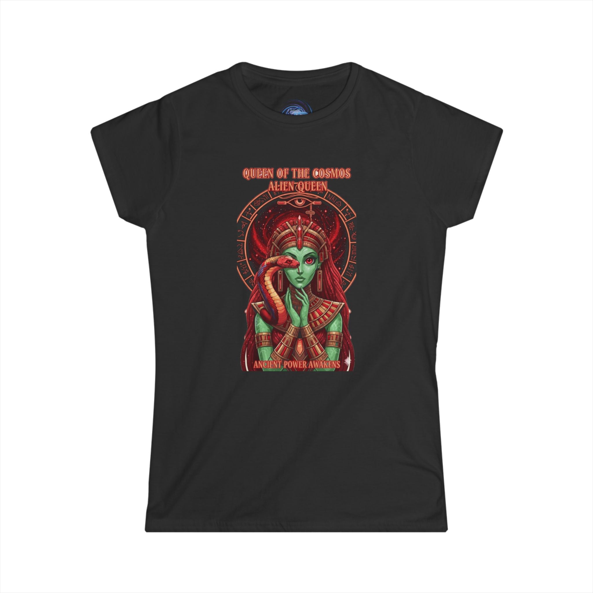 Queen of the Cosmos Women's Softstyle Tee, Celestial Graphic Tee, Astrology Shirt, Gift for Her, Festival Wear, Unique Astrology Apparel