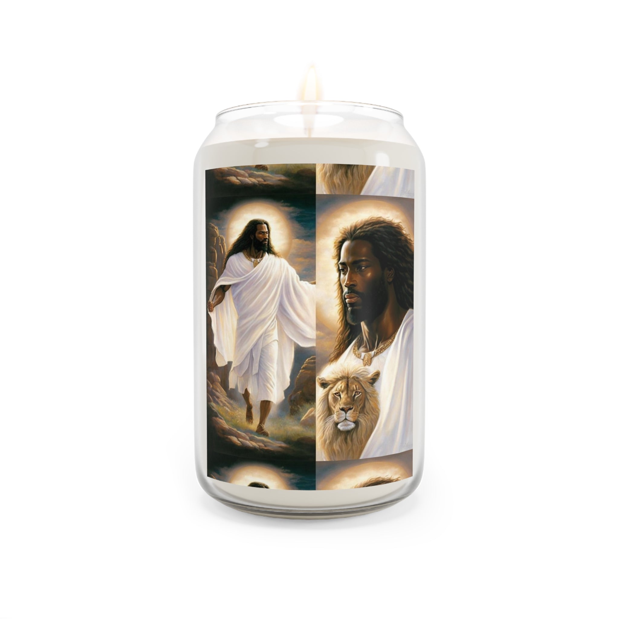 Spiritual Scented Soy Candle - Aromatic Blessings, 13.75oz, Home Decor, Relaxation Candle, Gifts for Faith, Meditation, Jesus Theme