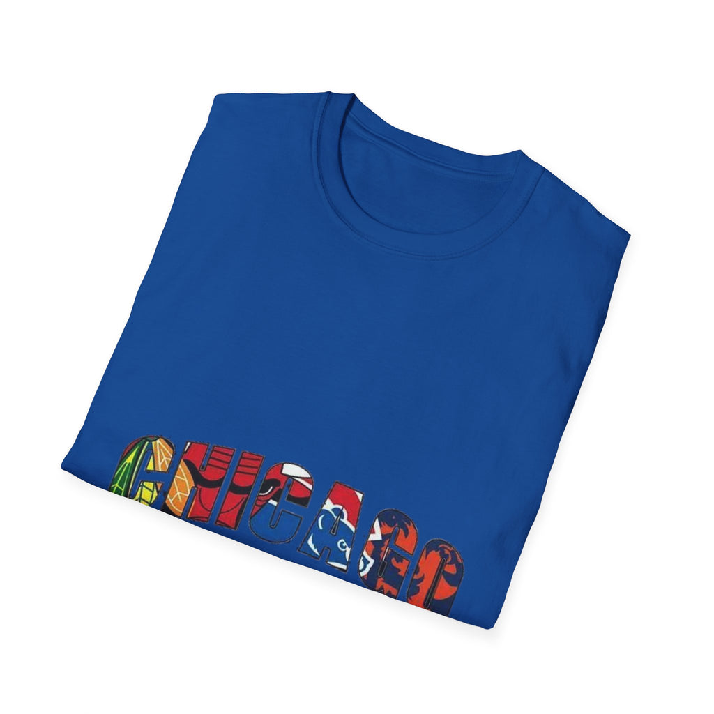 Chicago Colorful Graphic Unisex Softstyle T-Shirt