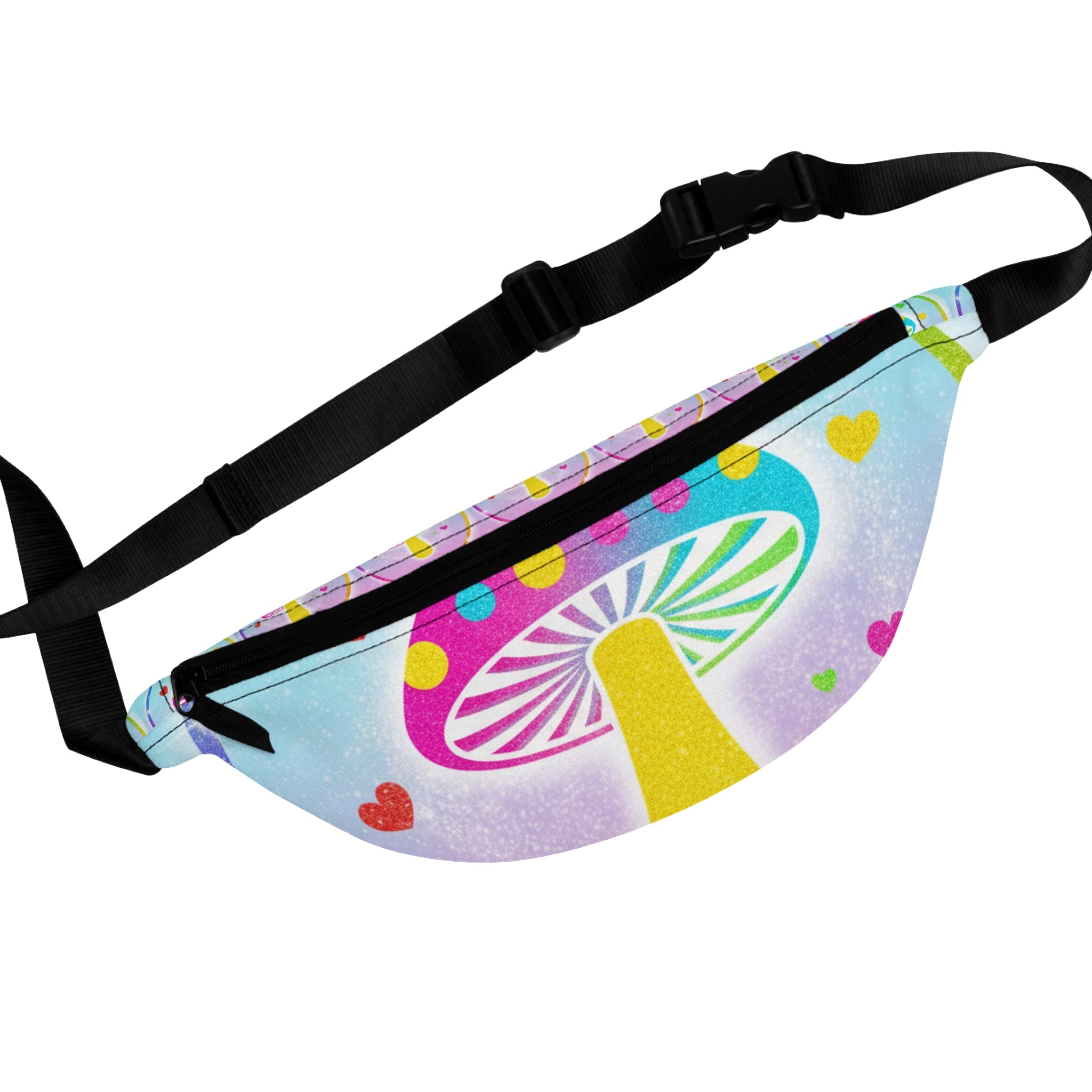 Colorful Mushroom Fanny Pack | Cute Festival Waist Bag, Boho Accessory, Summer Travel Essential, Gifts for Her