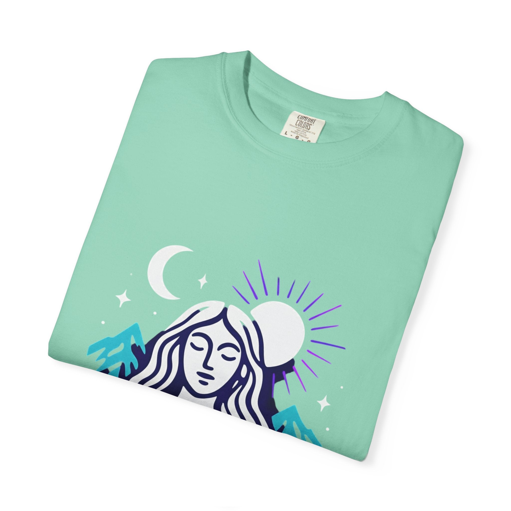 Astrology-Inspired Unisex Garment-Dyed T-Shirt, Celestial Graphic Tee, Retro Mountain T-Shirt, Festival Wear, Boho Vibe Shirt, Summer [...]