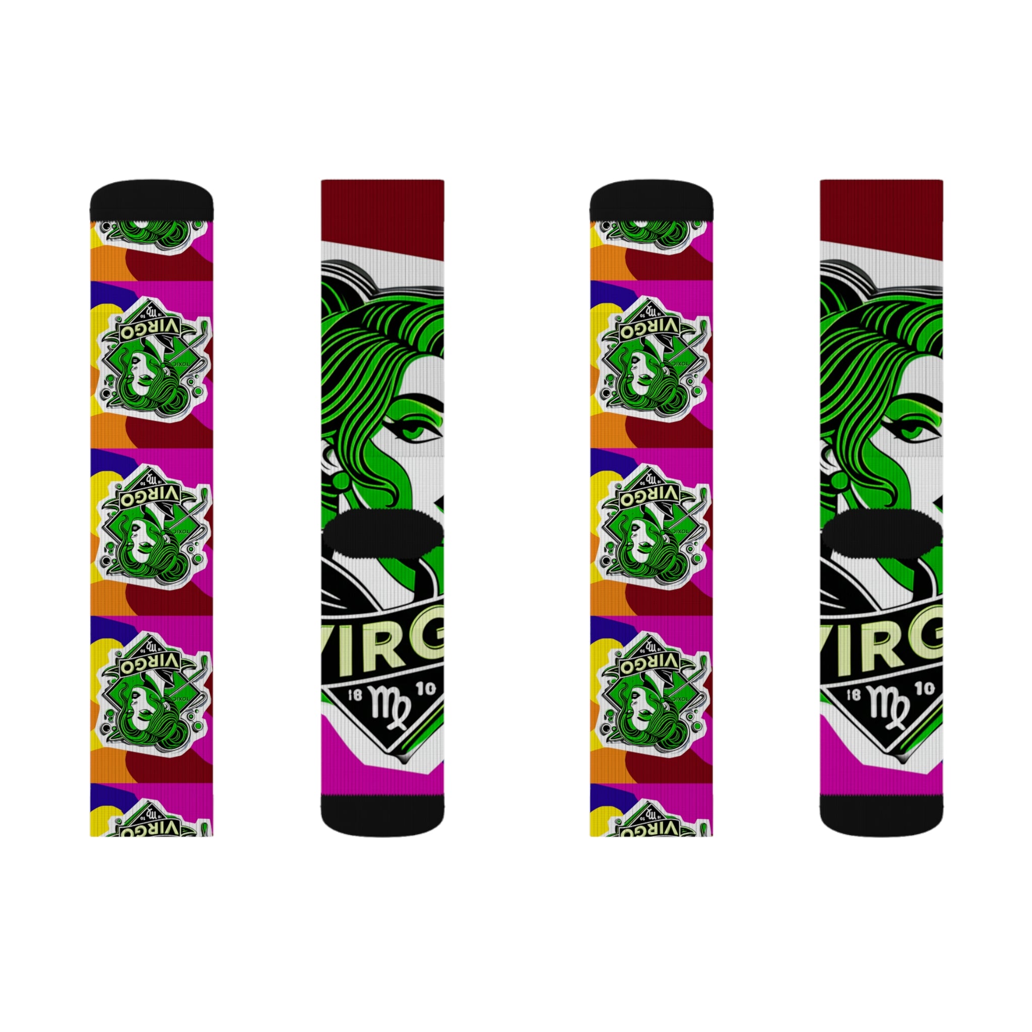 Fun Graphic Socks, Colorful Striped Socks, Unique Art Socks, Gift for Friends, Comfortable Everyday Wear