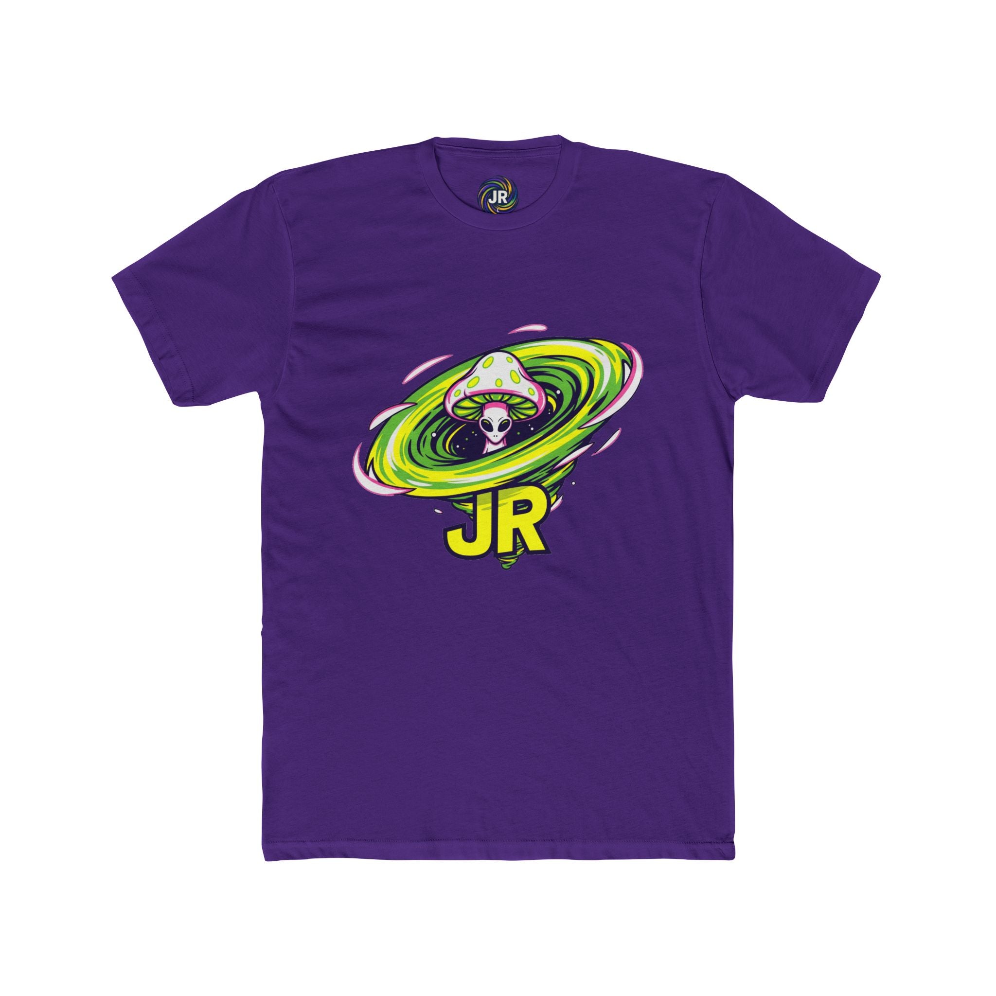 Vibrant Alien Graphic Tee, Unisex Cotton Crew Shirt, Fun Casual Wear, Perfect for Parties, Gifts for Sci-Fi Lovers, Summer Fashion