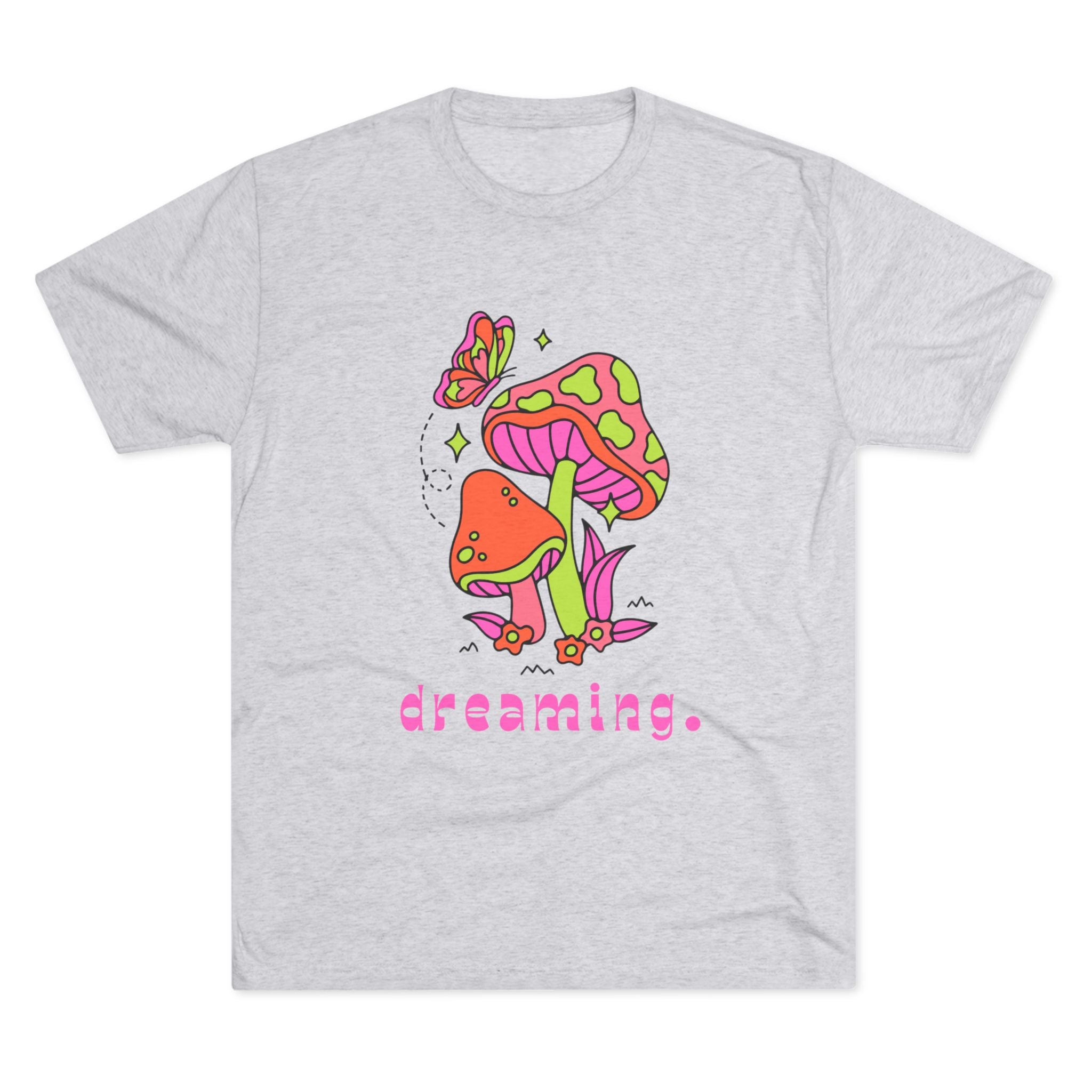 Dreamy Mushroom Unisex Tee, Cute Graphic Tee, Gifts for Dreamers, Casual Wear, Nature Lover's Apparel, Festival T-Shirt