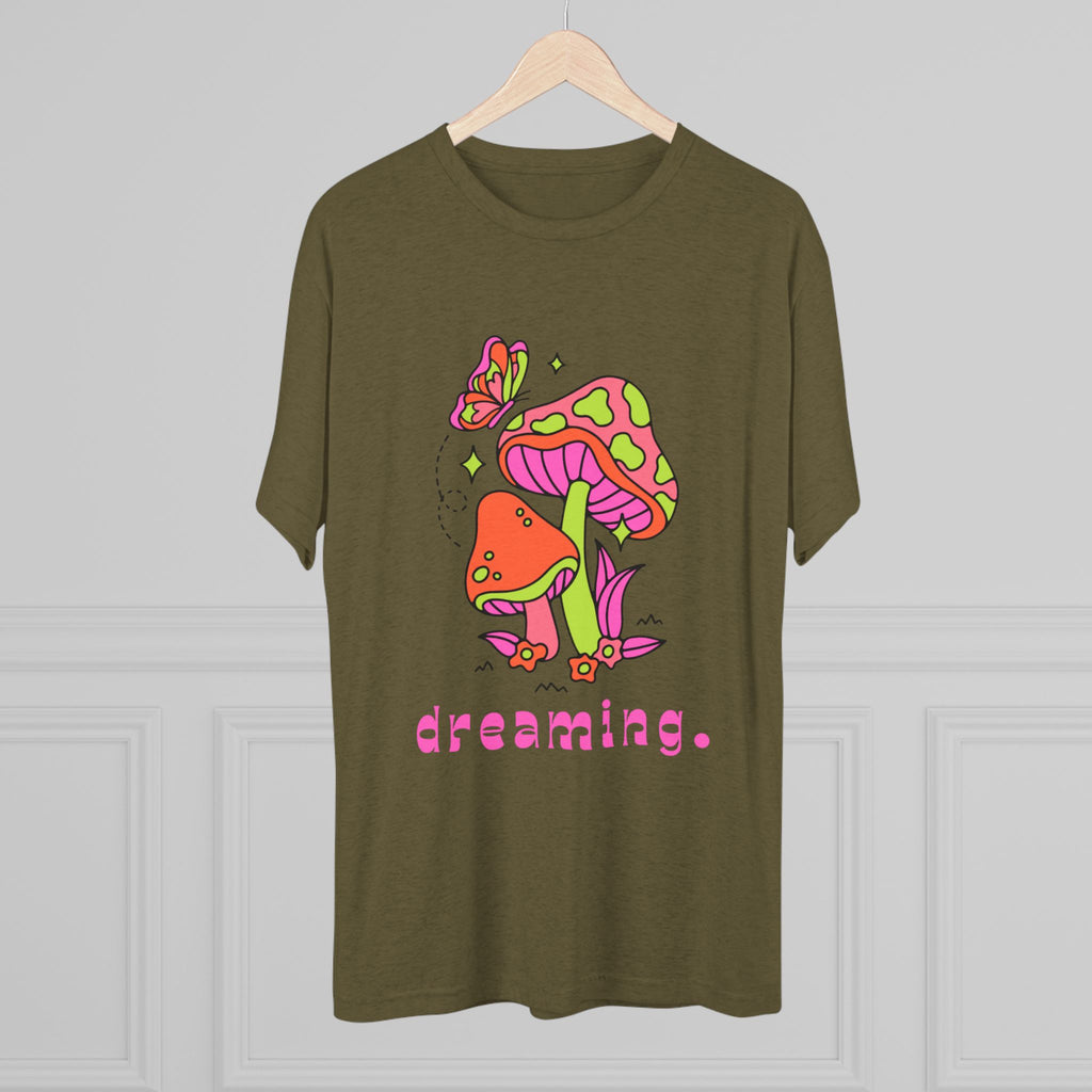 Dreamy Mushroom Unisex Tee, Cute Graphic Tee, Gifts for Dreamers, Casual Wear, Nature Lover's Apparel, Festival T-Shirt