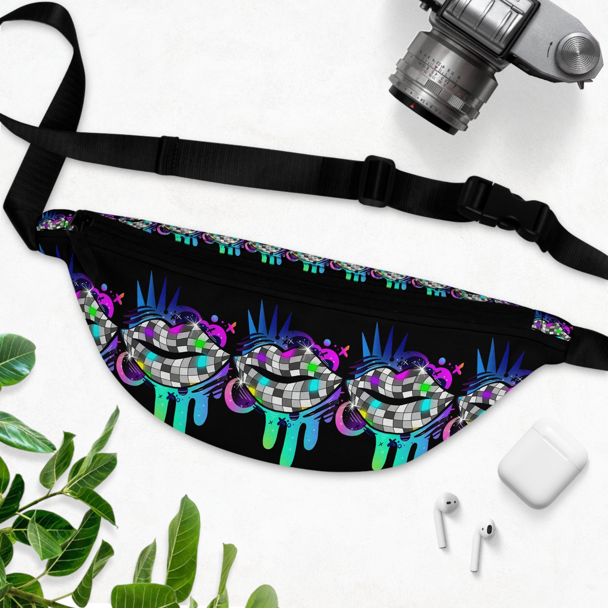 Colorful Graphic Fanny Pack - Trendy Accessory for Music Festivals, Travel, Outdoor Adventures, Gifts, and Casual Outings