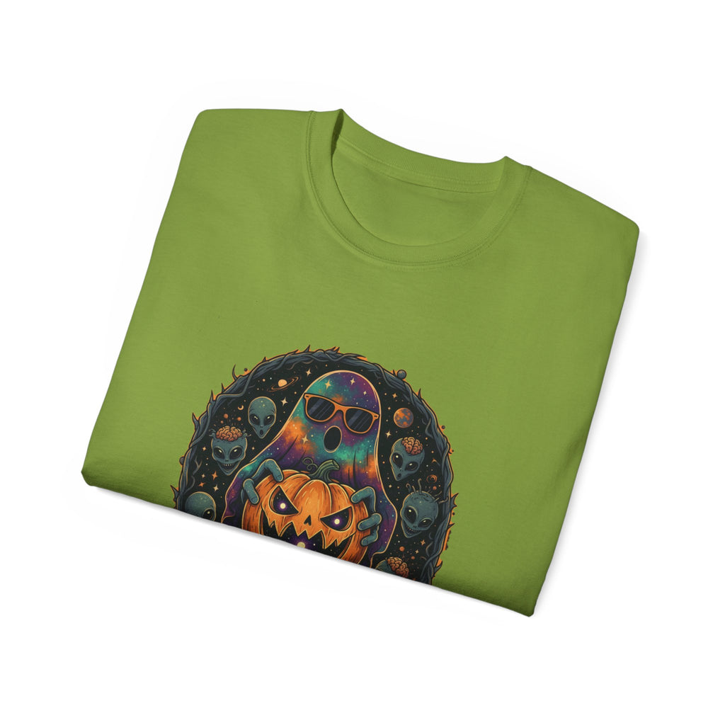 Astral Earthwear Pumpkin Graphic Unisex Tee, Halloween Shirt, Fall Outfit, Casual Wear, Spooky T-Shirt, Unique Gift Idea