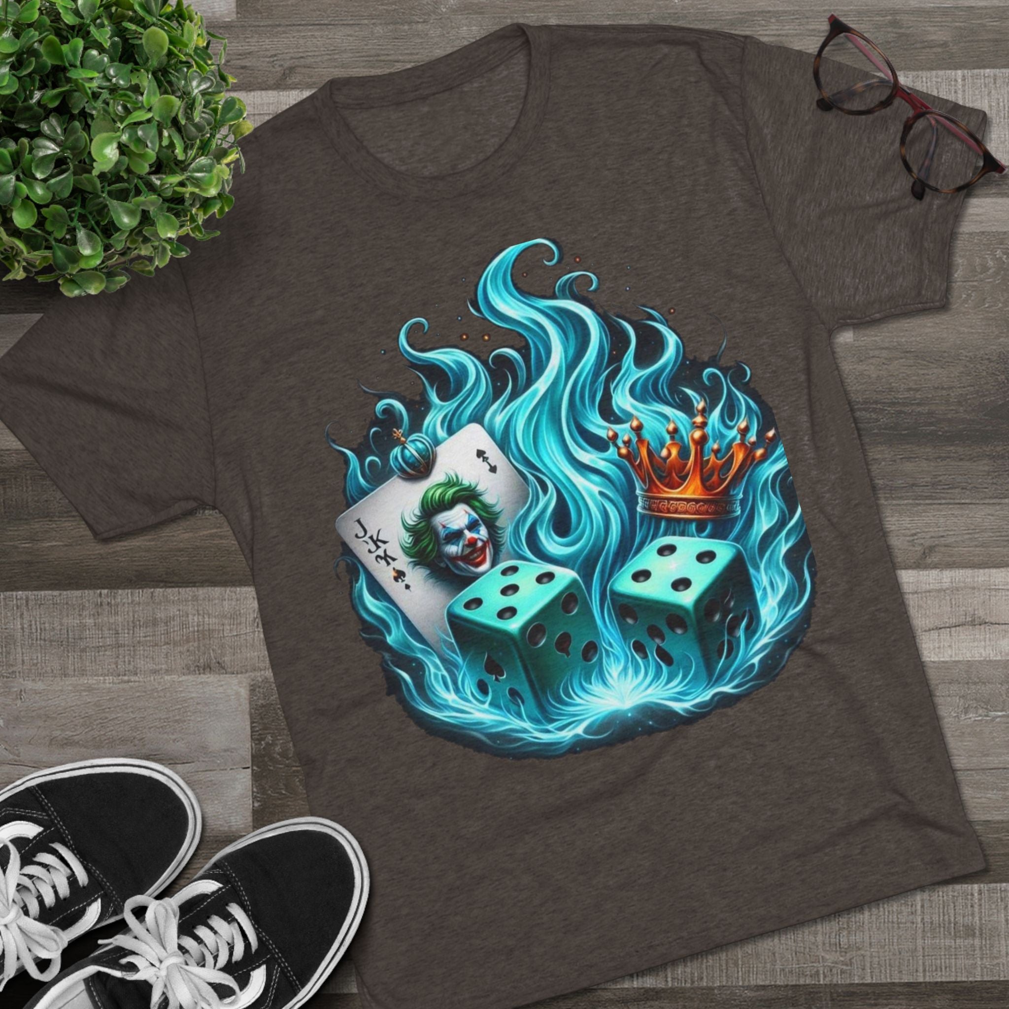 Gaming-Inspired Crew Tee: Joker Design, Cool Graphic T-Shirt, Casual Wear for Gamers, Perfect Gift for Game Night, Unique Collectible