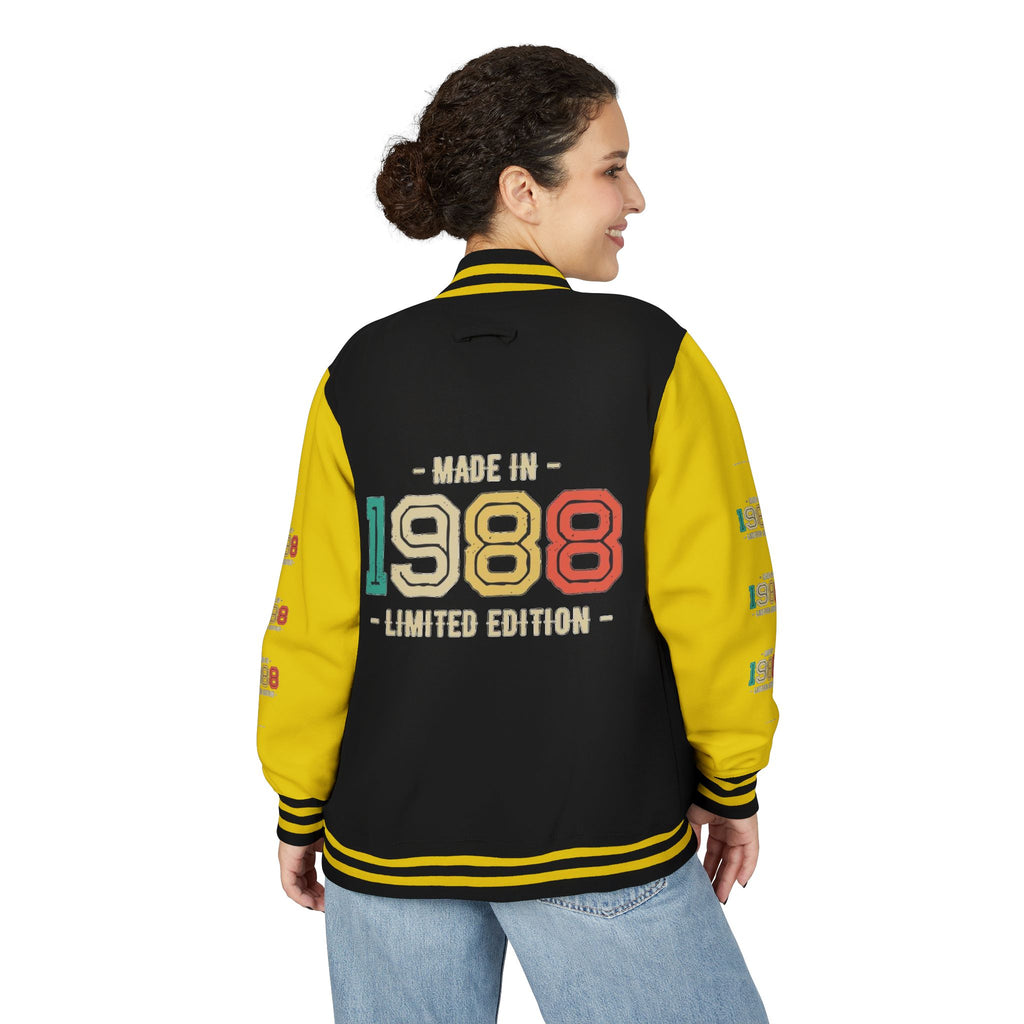 Unisex Heavyweight Letterman Jacket - Nostalgia & Comfort for 1980s Lovers, Perfect for Cozy Nights, Gifts for Birthdays, Class [...]