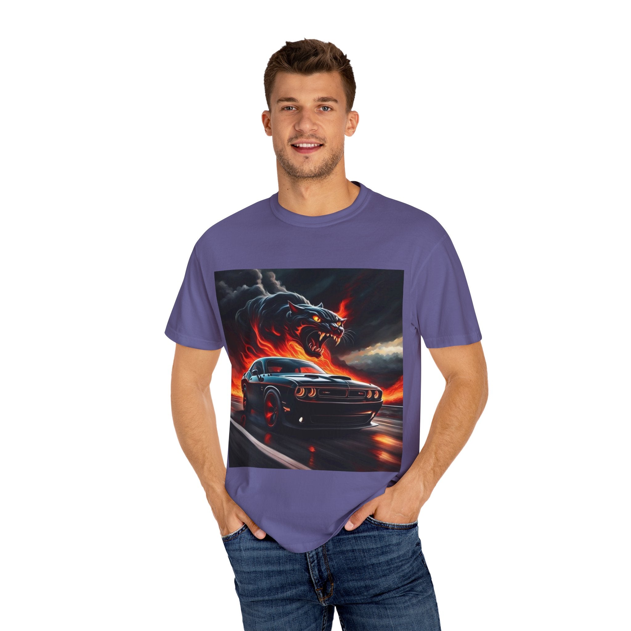 Unisex T-shirt Fire Hurricanecat Car Design