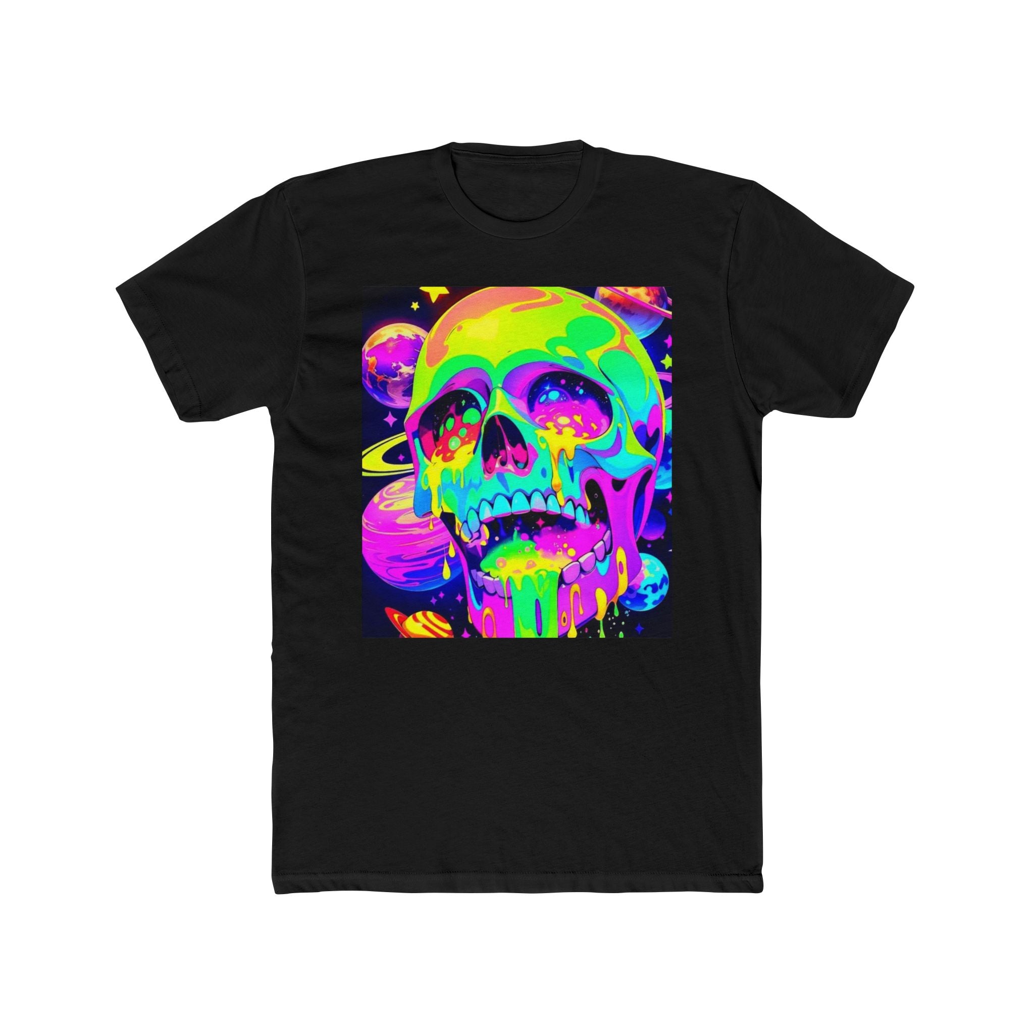 Psychedelic Skull Tee, Unisex Graphic T-Shirt, Festival Wear, Alternative Fashion, Gift for Him/Her, Halloween Decor