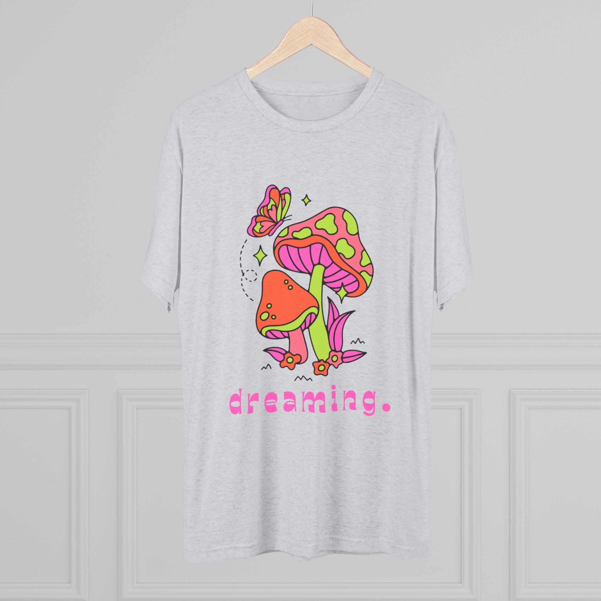 Dreamy Mushroom Unisex Tee, Cute Graphic Tee, Gifts for Dreamers, Casual Wear, Nature Lover's Apparel, Festival T-Shirt