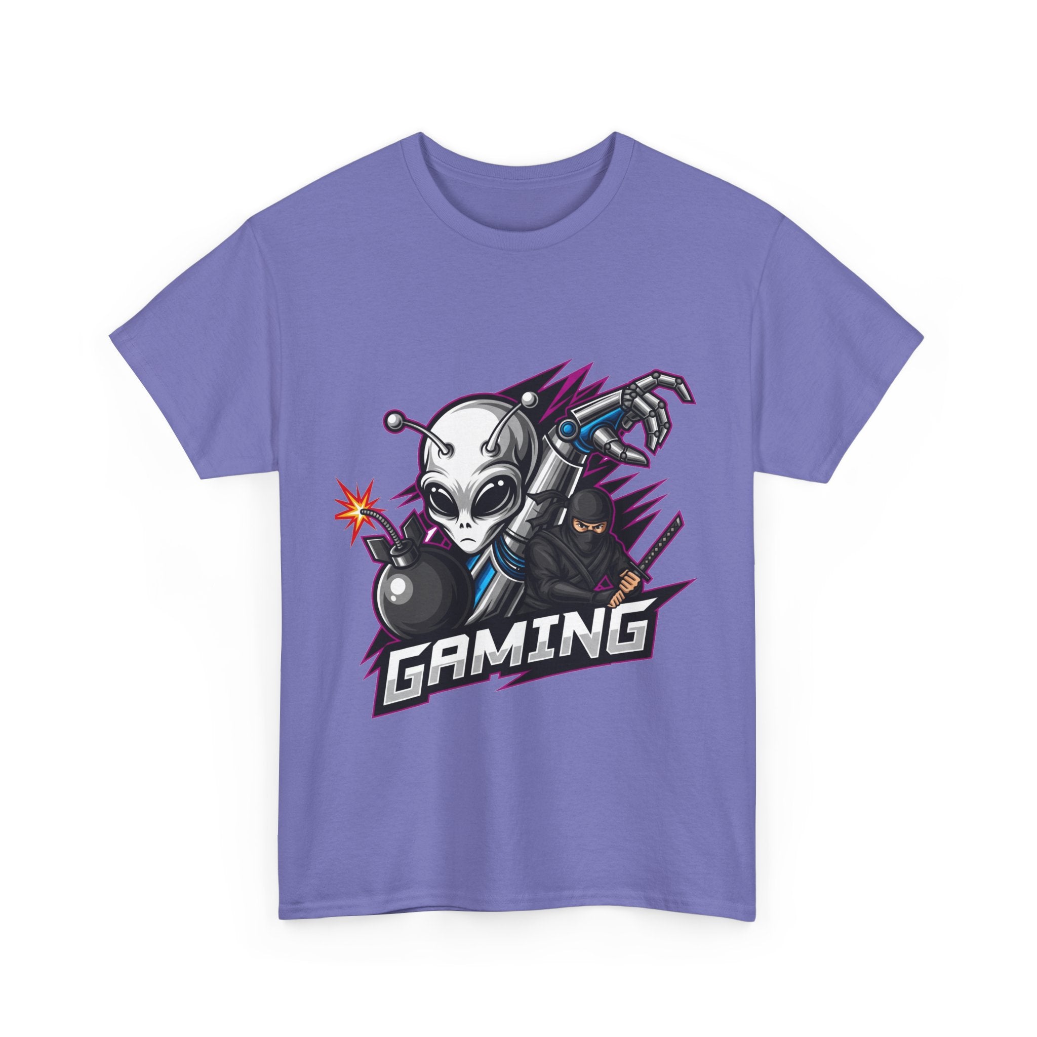 Gaming Alien Unisex Cotton Tee - Perfect for Gamers, Casual Wear, Birthday Gifts, Gaming Events, Unique Apparel